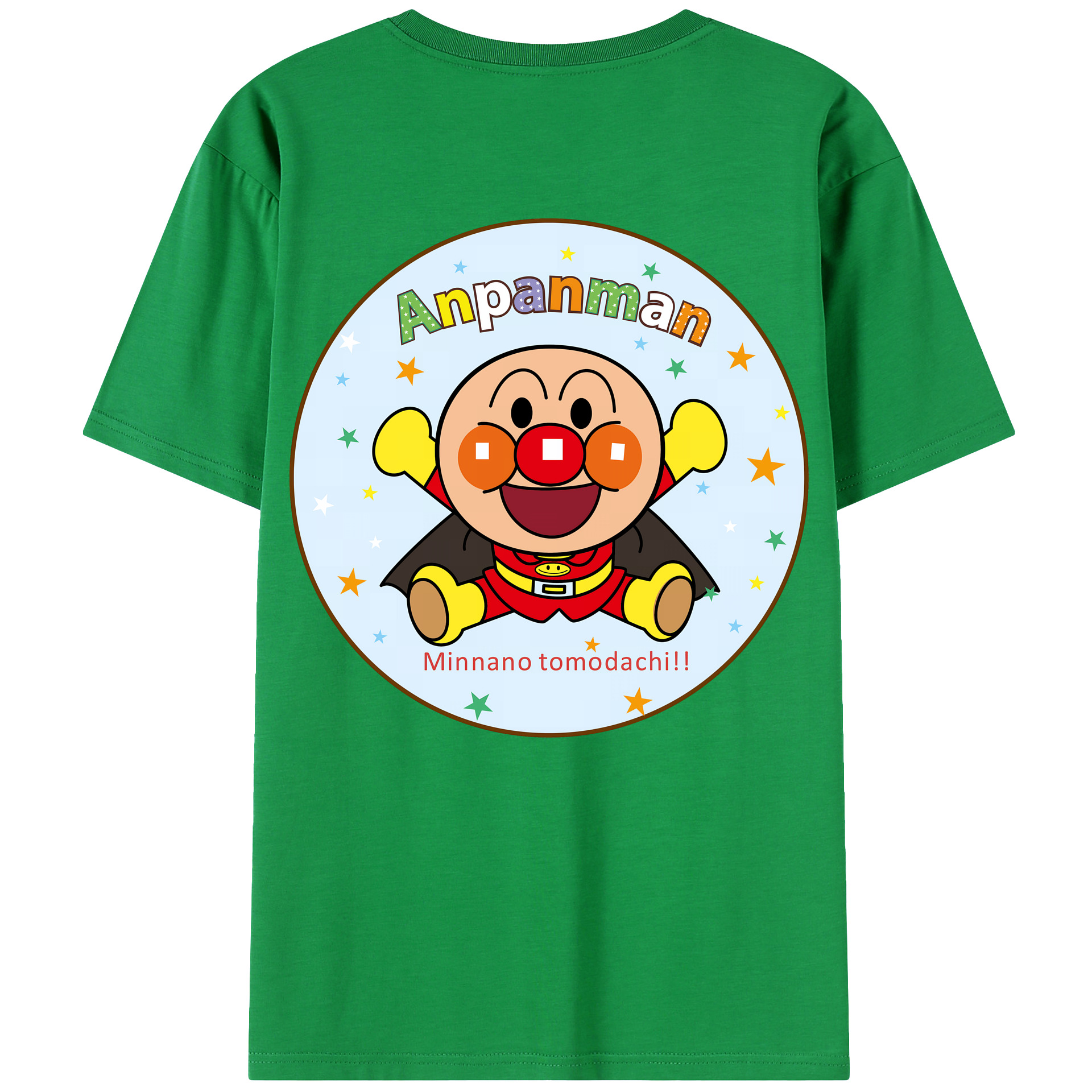 （画像用） アンパンマン Anpanman レディース半袖Tシャツ(バックプリント)