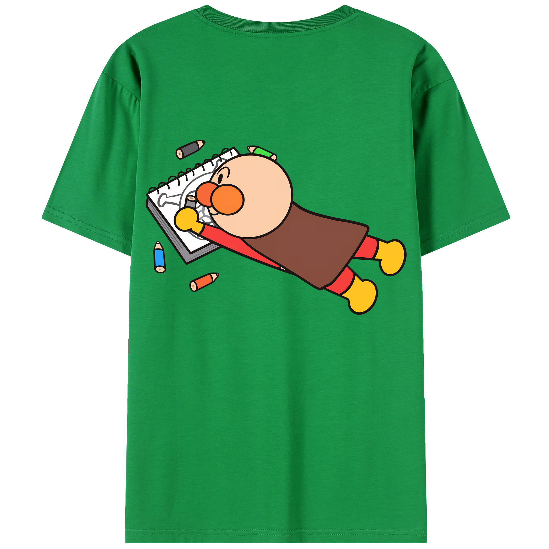 （画像用） アンパンマン Anpanman レディース半袖Tシャツ(バックプリント)