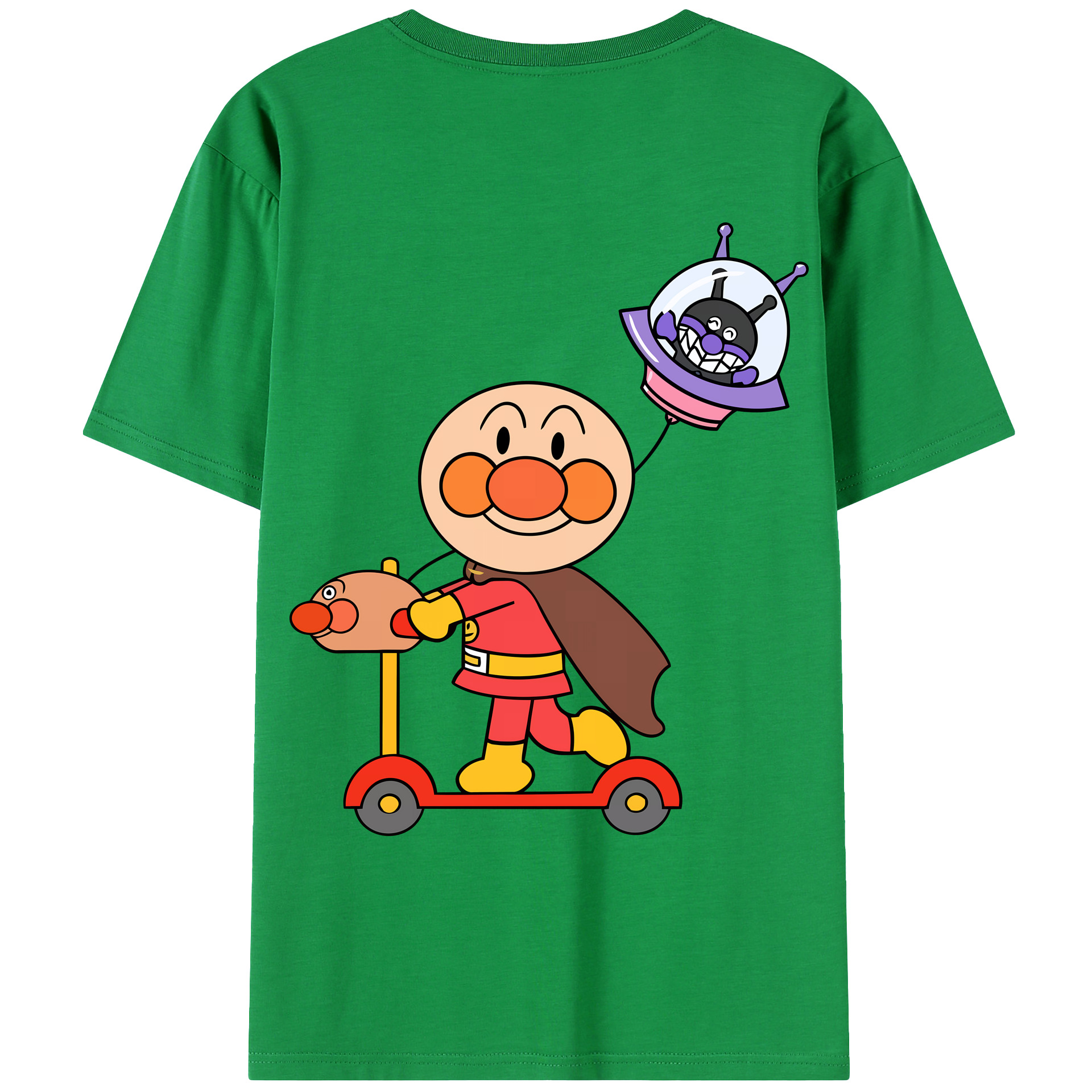 （画像用） アンパンマン Anpanman レディース半袖Tシャツ(バックプリント)