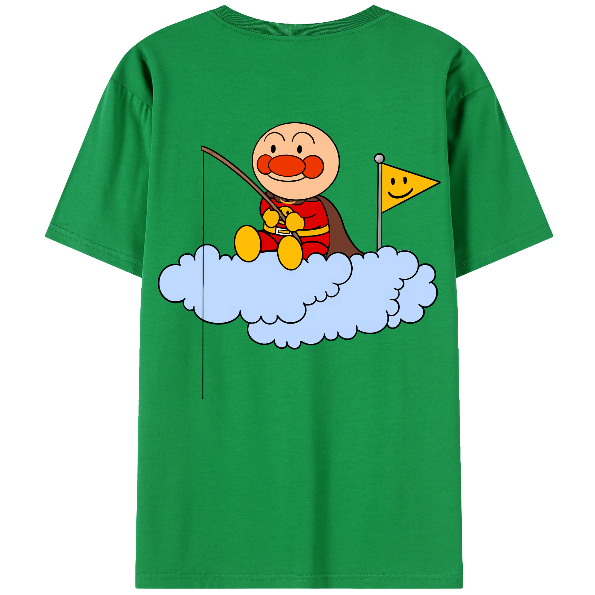 （画像用） アンパンマン Anpanman レディース半袖Tシャツ(バックプリント)