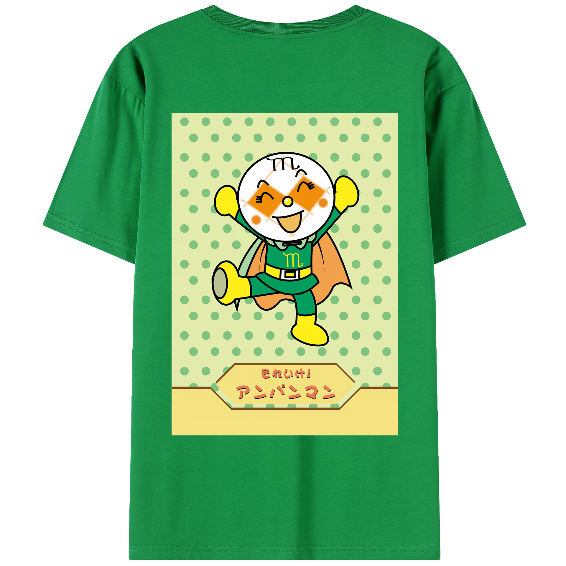 （画像用） アンパンマン Anpanman レディース半袖Tシャツ(バックプリント)