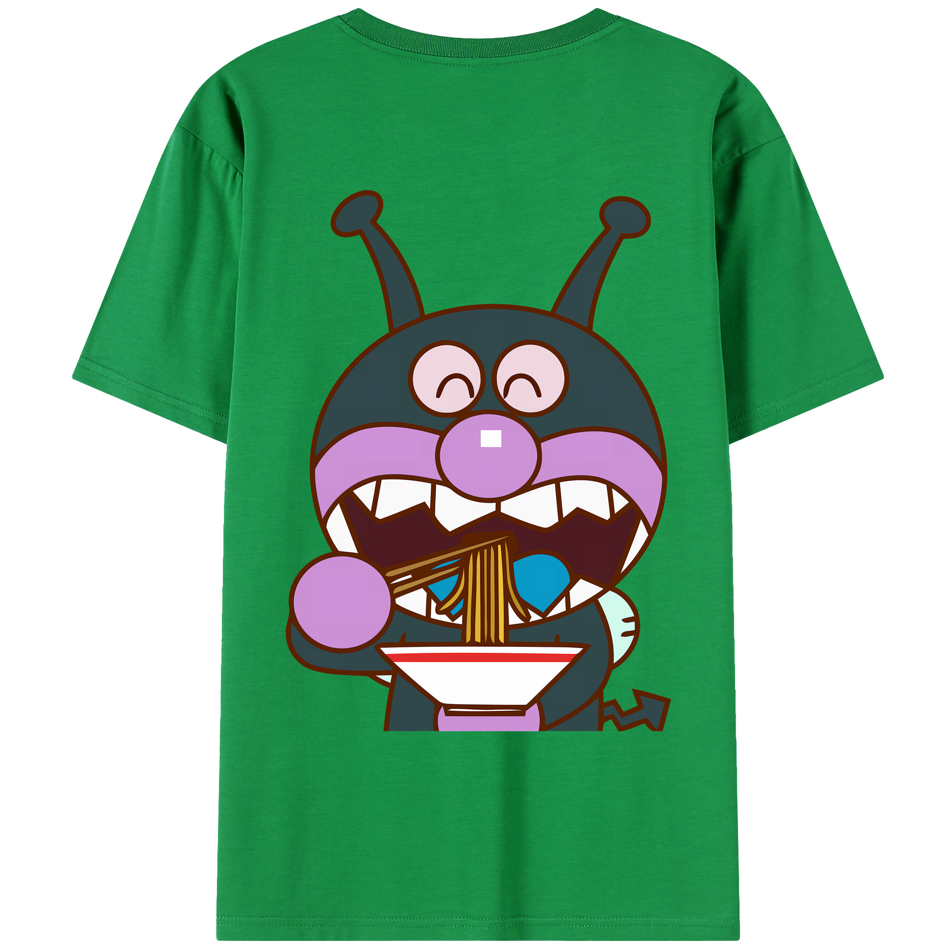 （画像用） アンパンマン Anpanman レディース半袖Tシャツ(バックプリント)