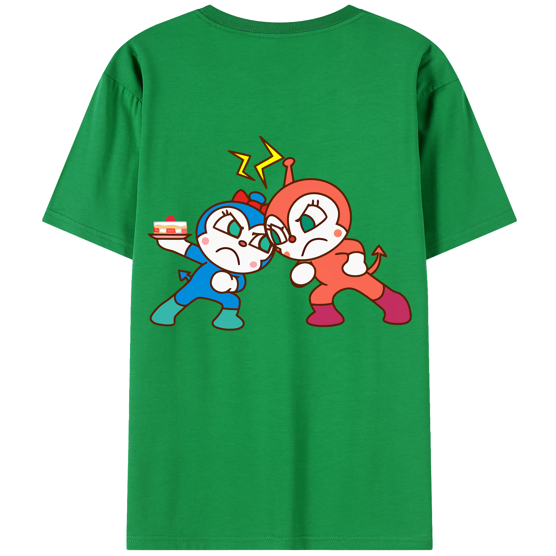 （画像用） アンパンマン Anpanman レディース半袖Tシャツ(バックプリント)