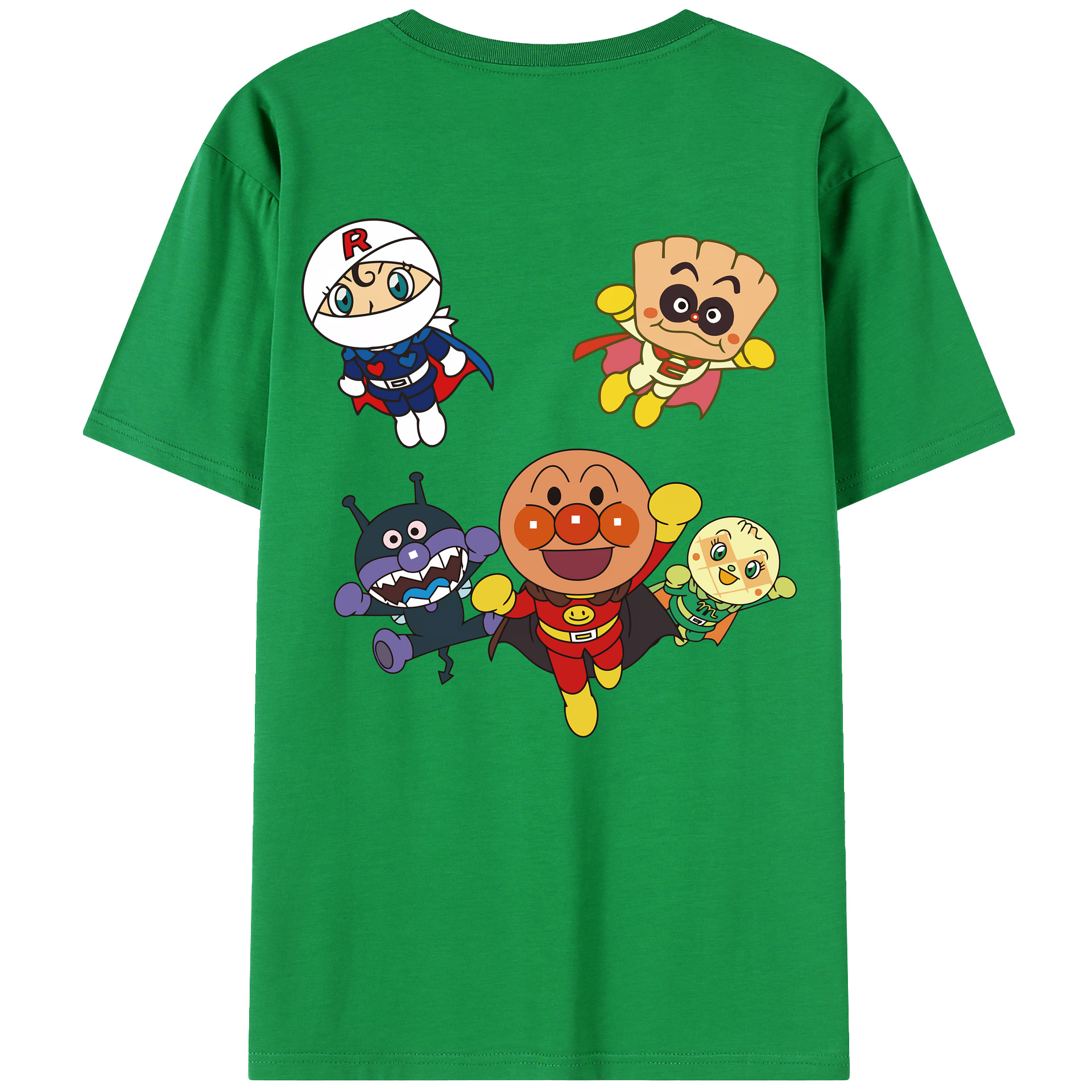 （画像用） アンパンマン Anpanman レディース半袖Tシャツ(バックプリント)