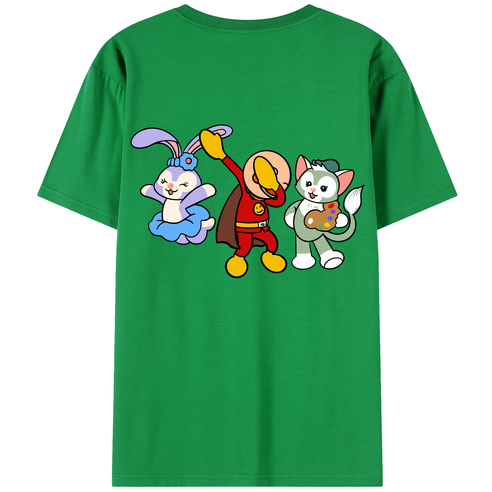 （画像用） アンパンマン Anpanman レディース半袖Tシャツ(バックプリント)