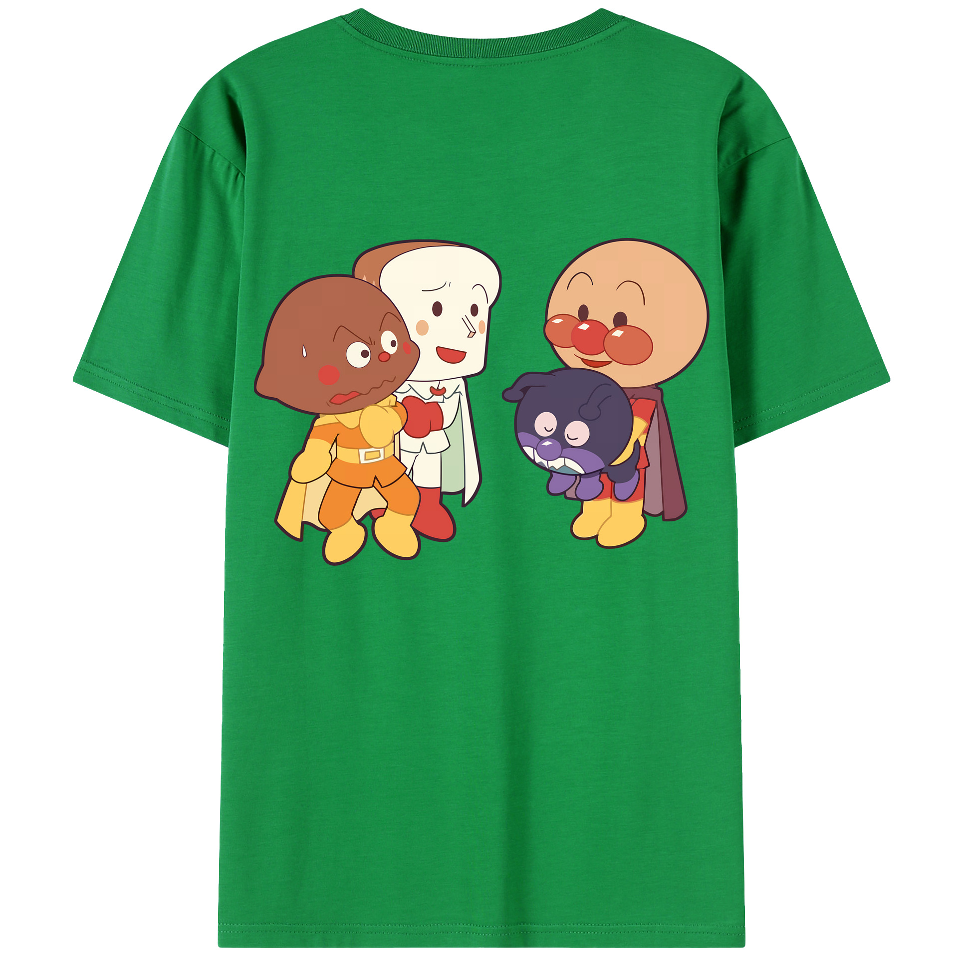 （画像用） アンパンマン Anpanman レディース半袖Tシャツ(バックプリント)
