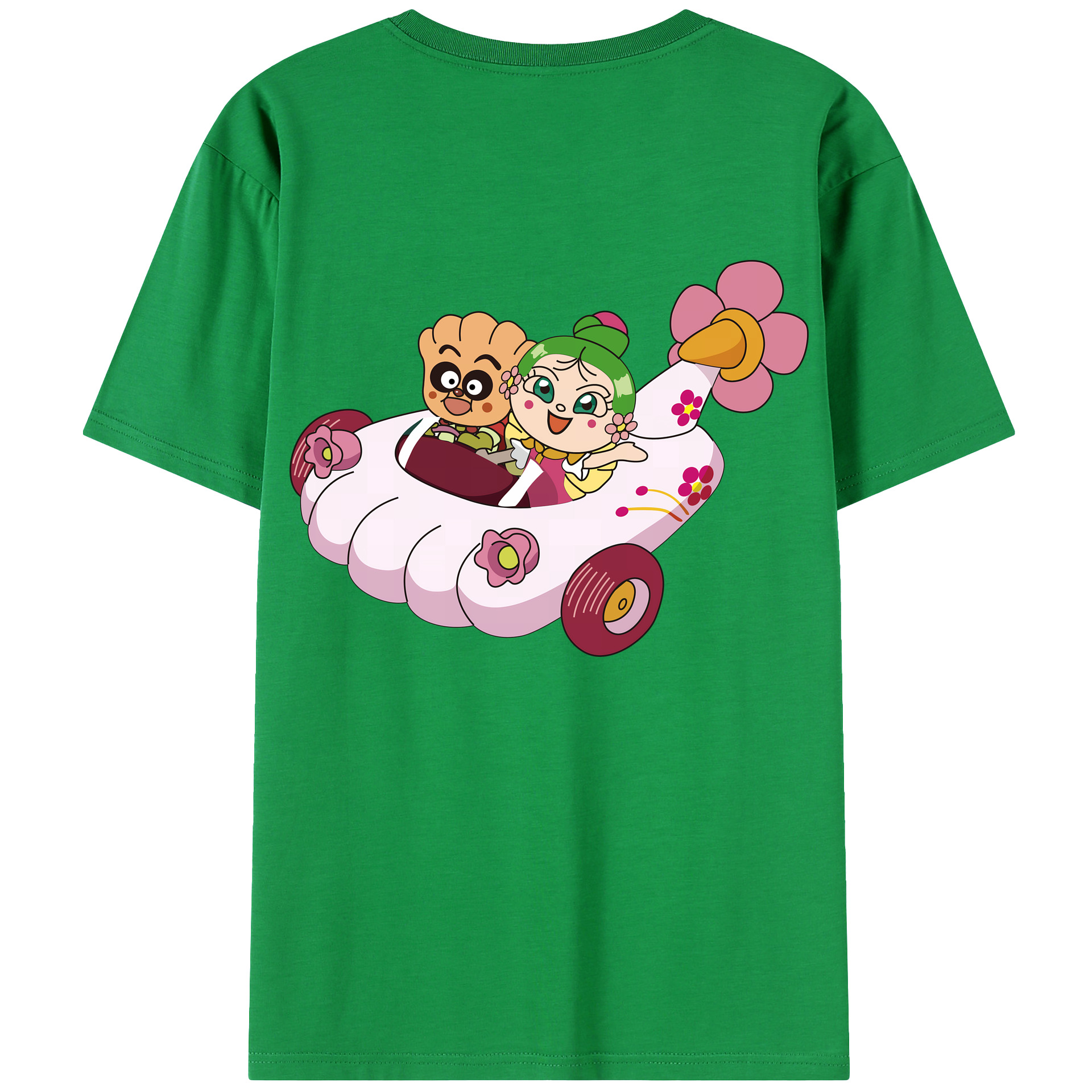 （画像用） アンパンマン Anpanman レディース半袖Tシャツ(バックプリント)
