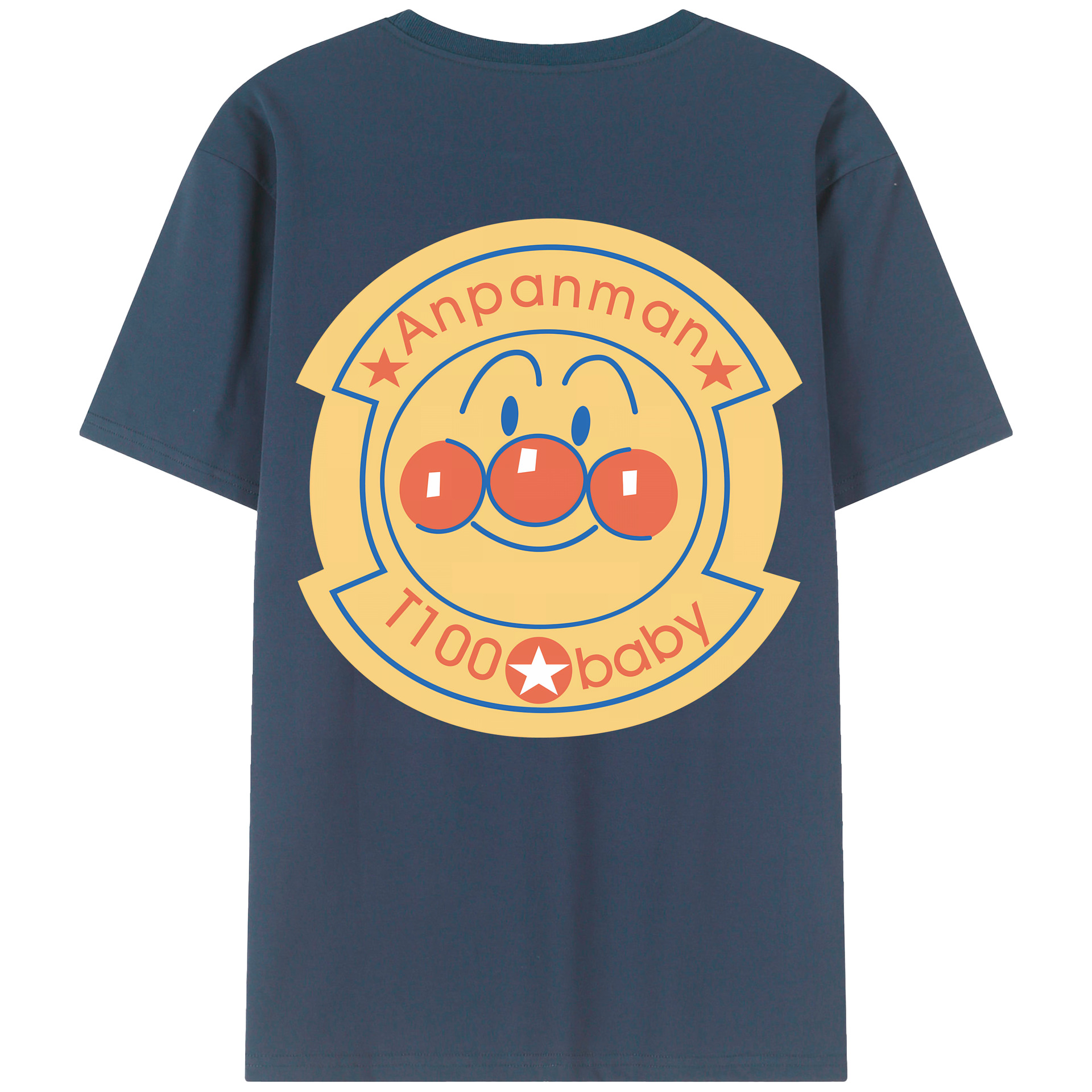 （画像用） アンパンマン Anpanman レディース半袖Tシャツ(バックプリント)