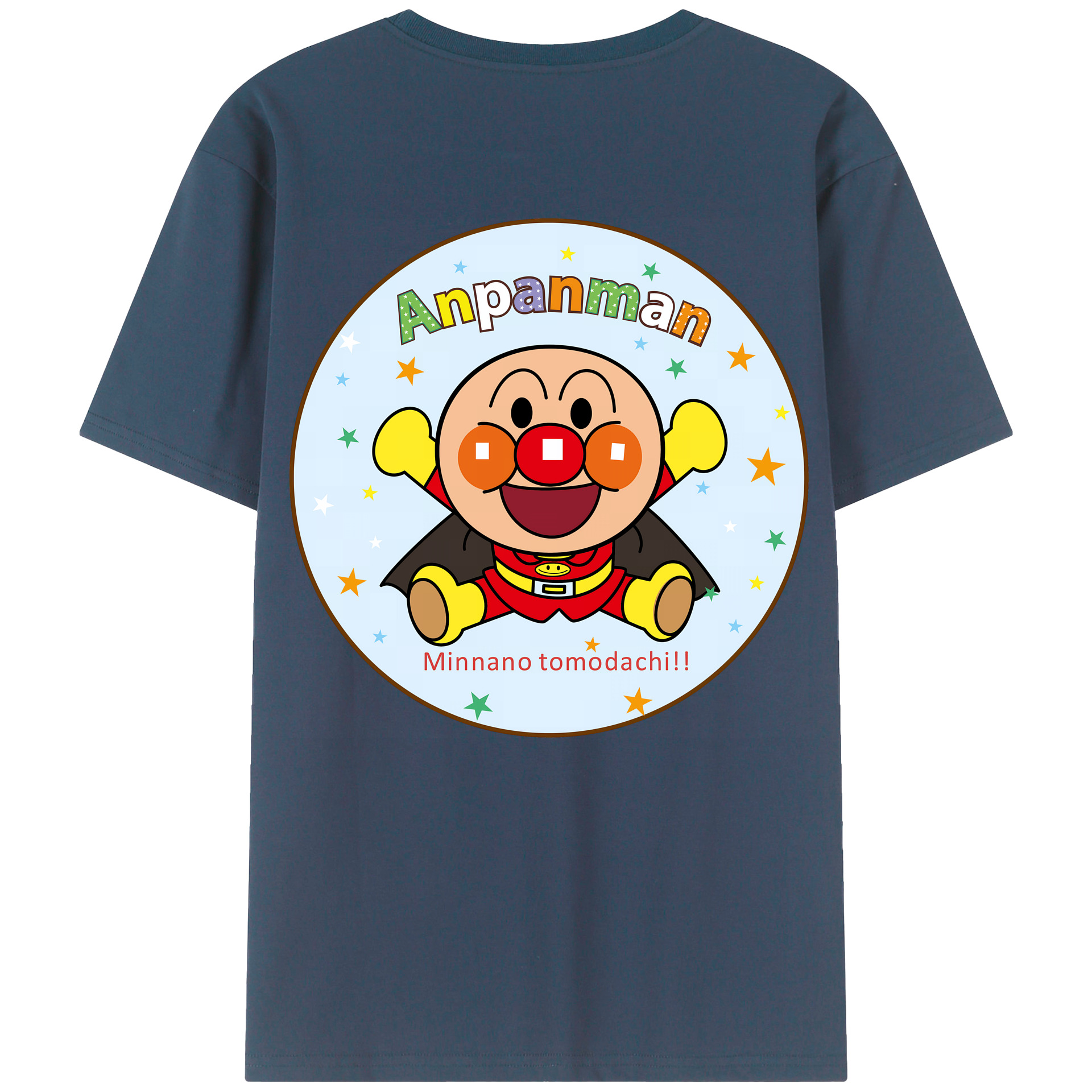 （画像用） アンパンマン Anpanman レディース半袖Tシャツ(バックプリント)