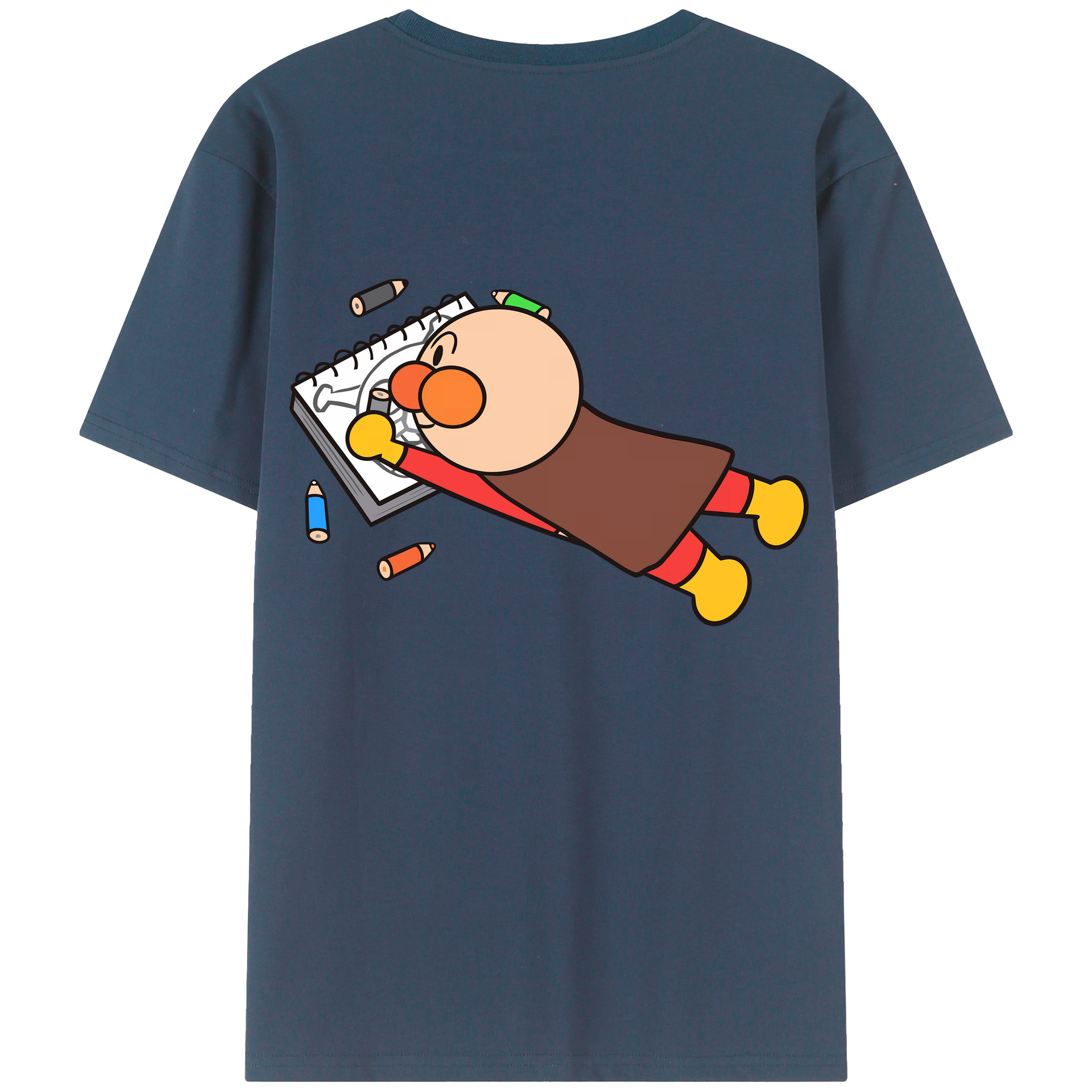 （画像用） アンパンマン Anpanman レディース半袖Tシャツ(バックプリント)