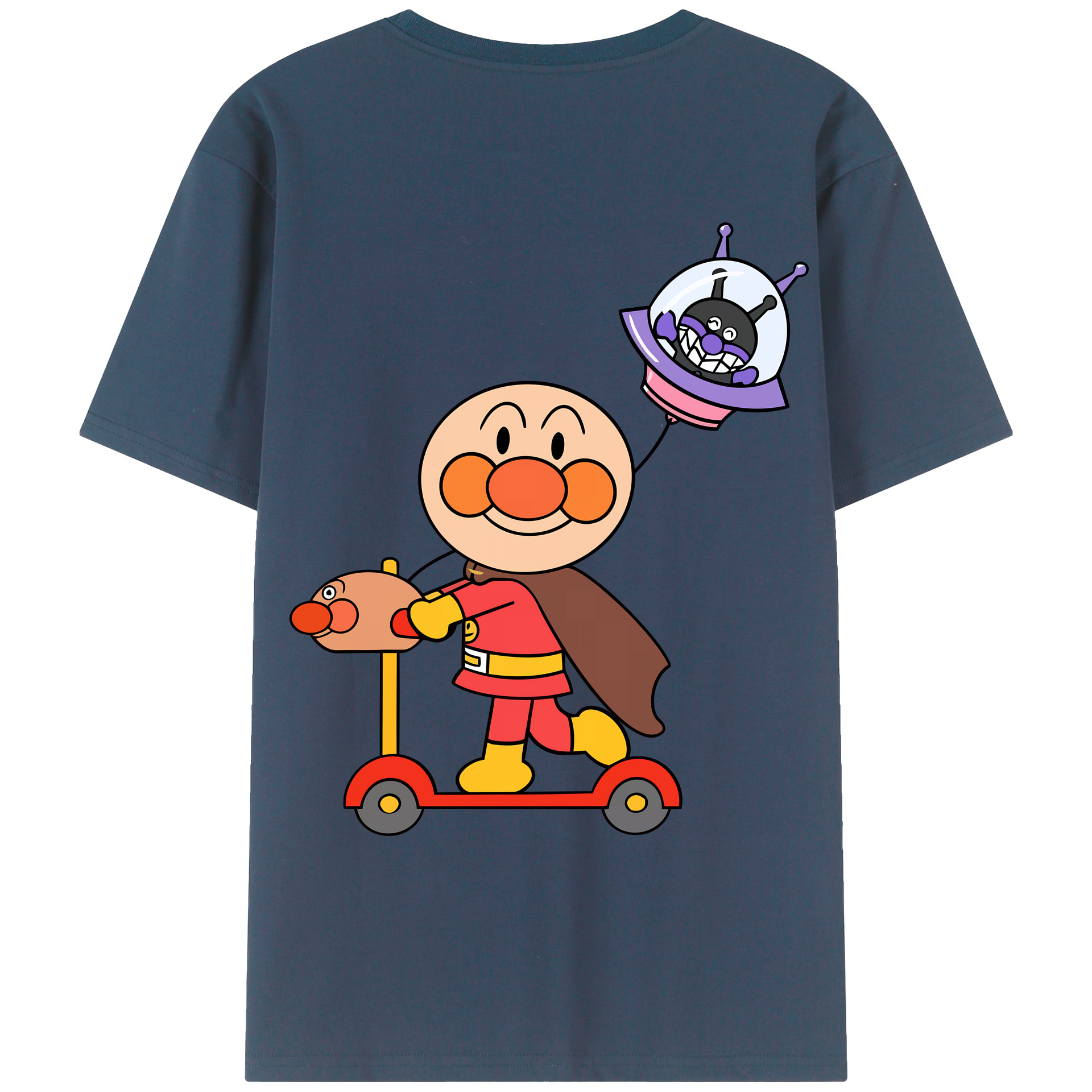 （画像用） アンパンマン Anpanman レディース半袖Tシャツ(バックプリント)