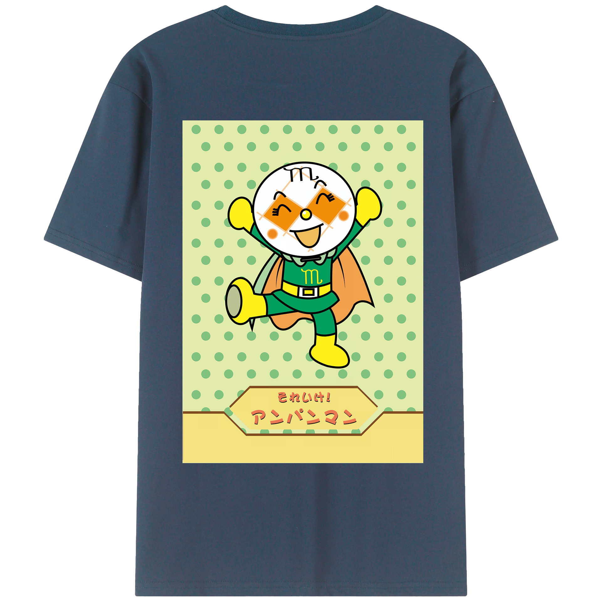 （画像用） アンパンマン Anpanman レディース半袖Tシャツ(バックプリント)