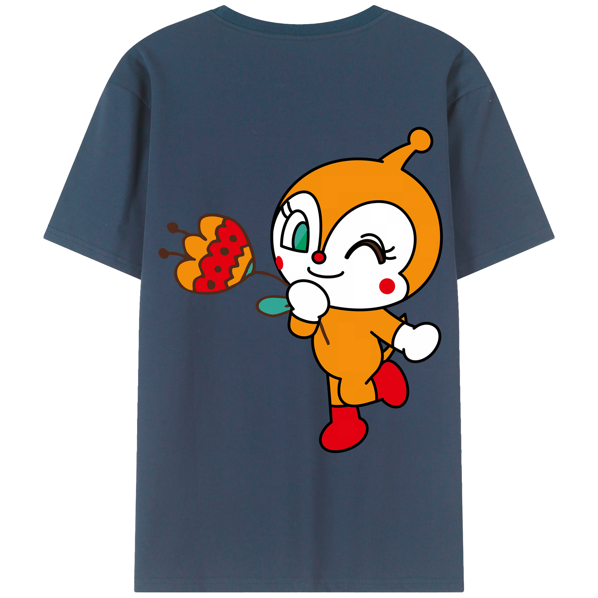 （画像用） アンパンマン Anpanman レディース半袖Tシャツ(バックプリント)