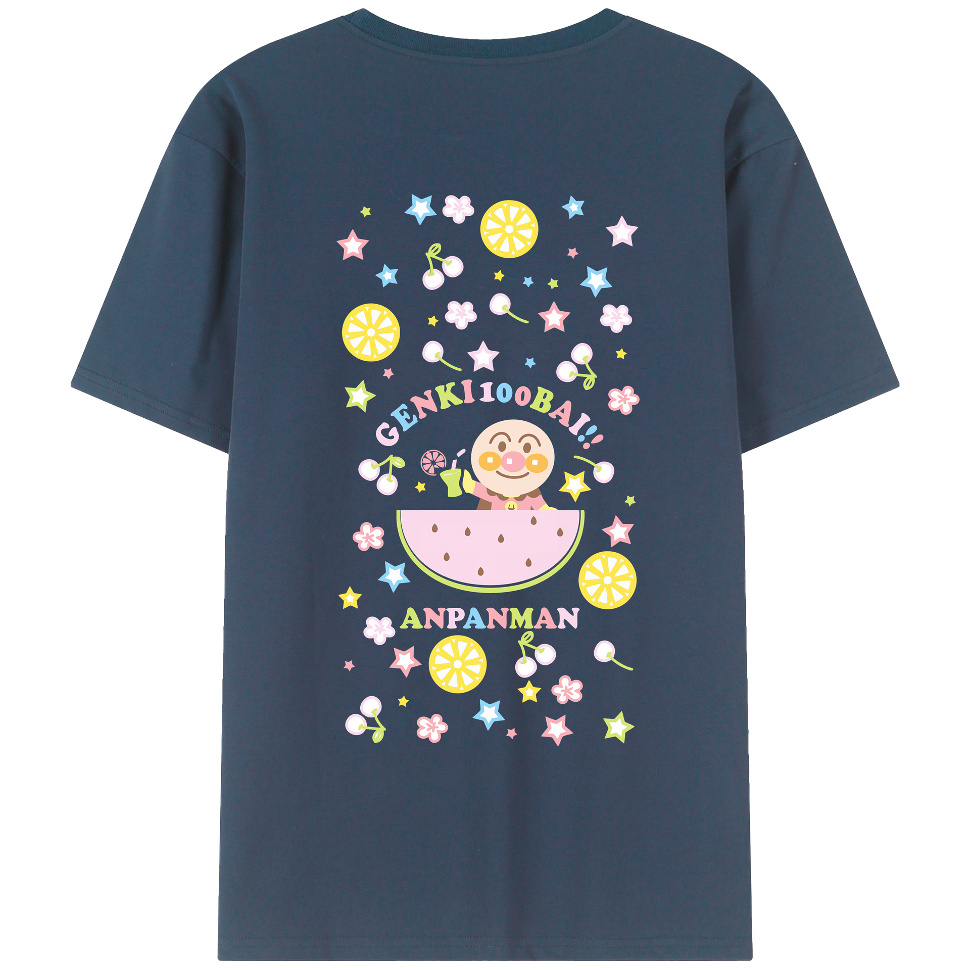 （画像用） アンパンマン Anpanman レディース半袖Tシャツ(バックプリント)