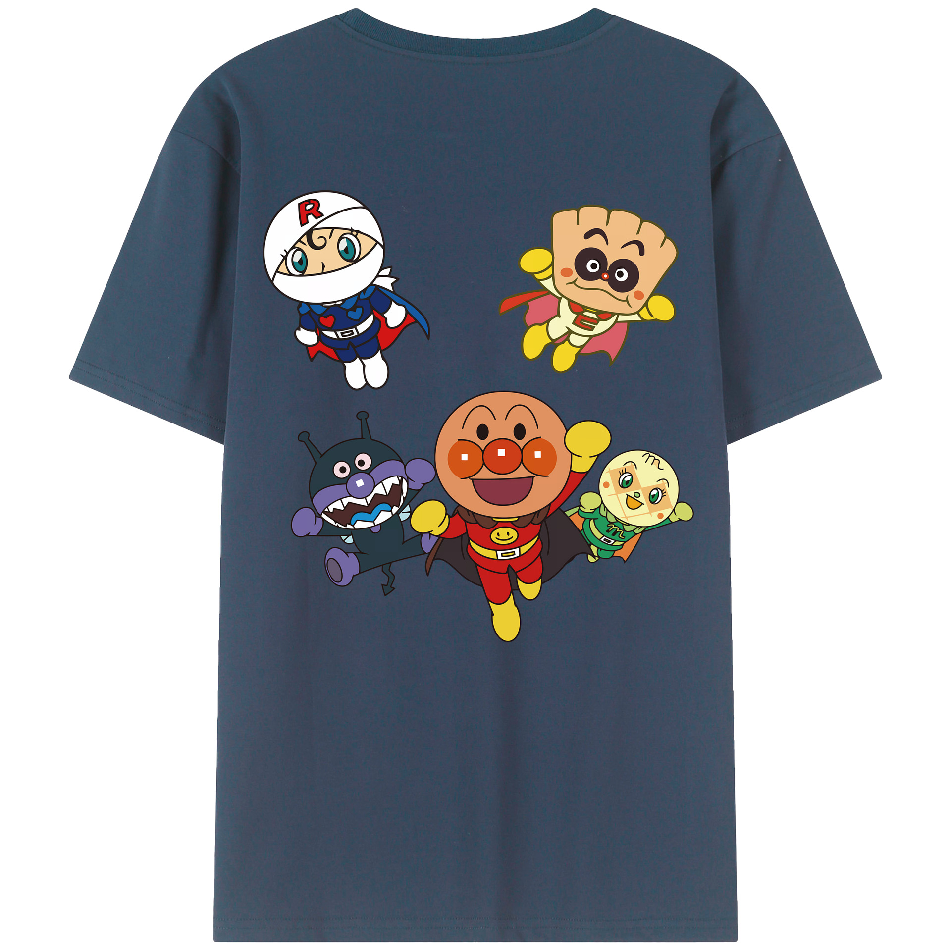 （画像用） アンパンマン Anpanman レディース半袖Tシャツ(バックプリント)
