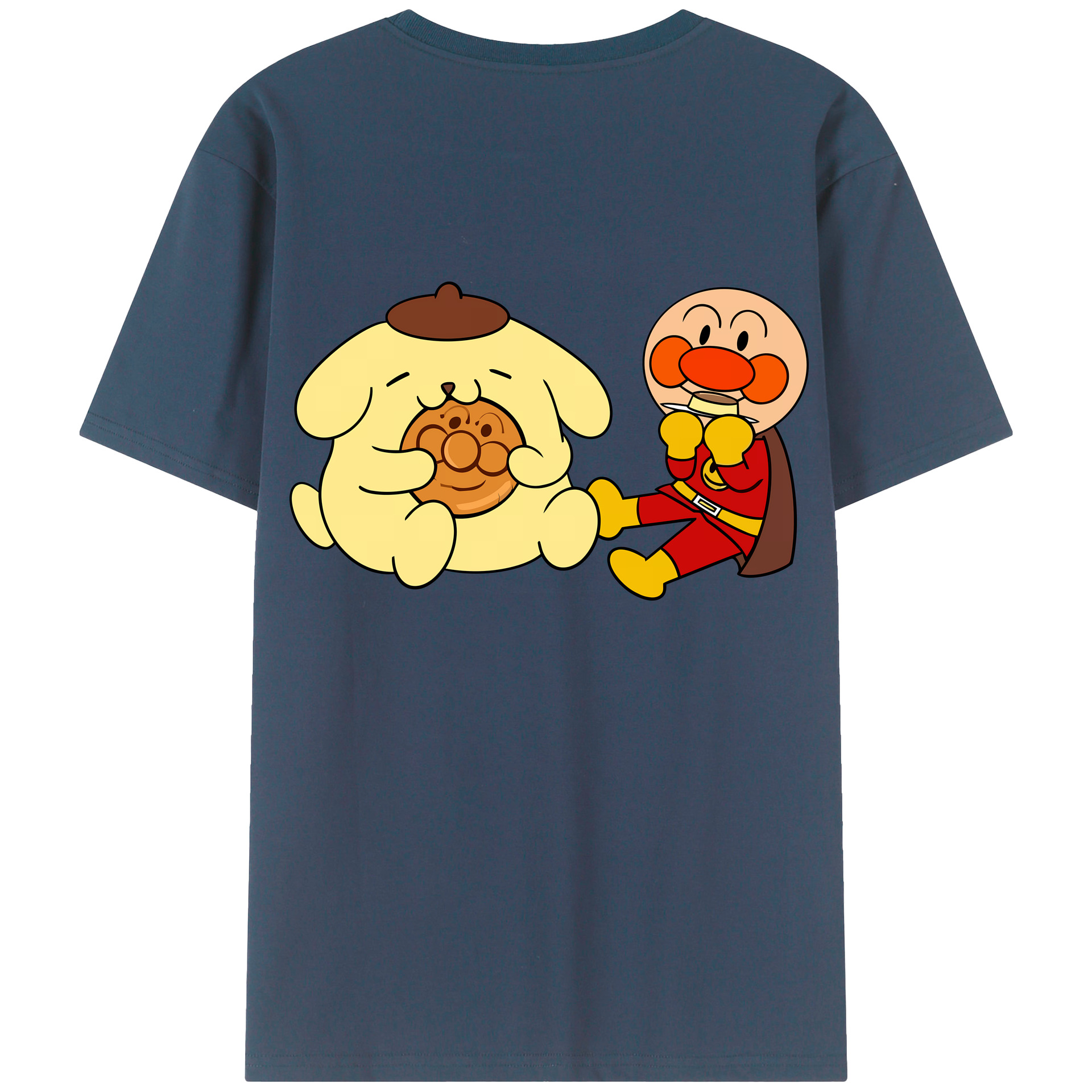 （画像用） アンパンマン Anpanman レディース半袖Tシャツ(バックプリント)