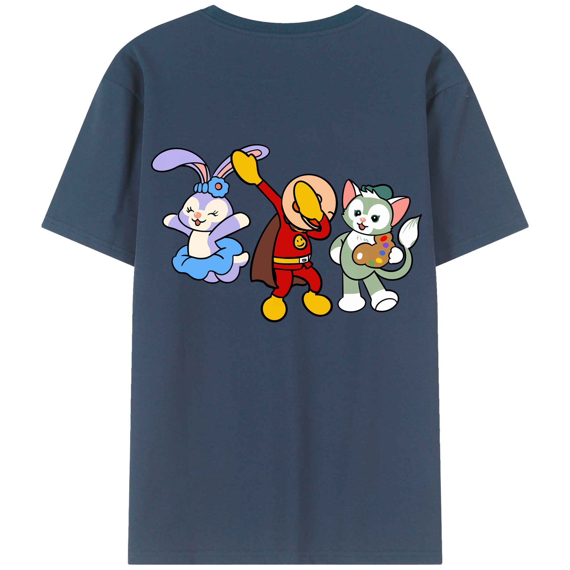 （画像用） アンパンマン Anpanman レディース半袖Tシャツ(バックプリント)