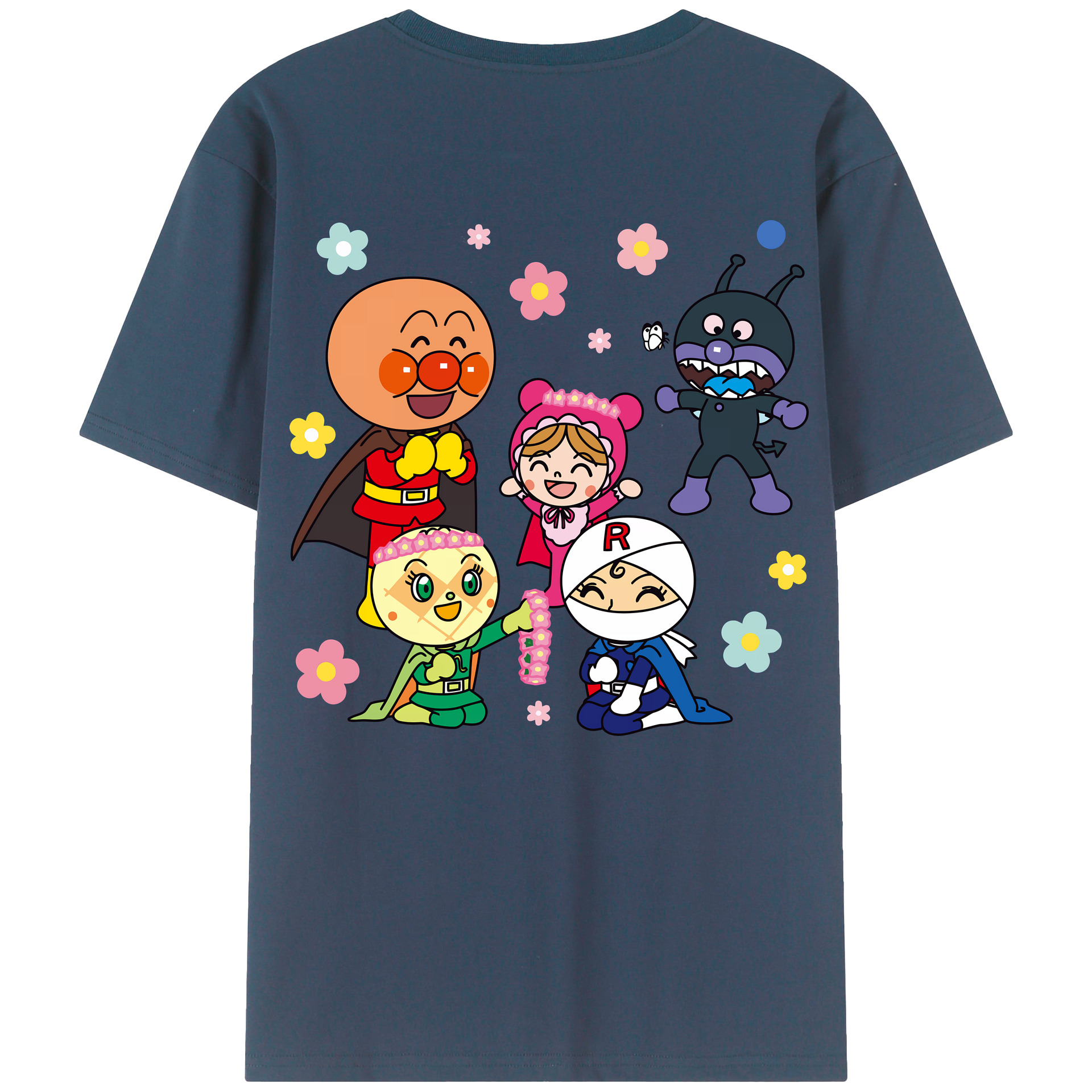（画像用） アンパンマン Anpanman レディース半袖Tシャツ(バックプリント)