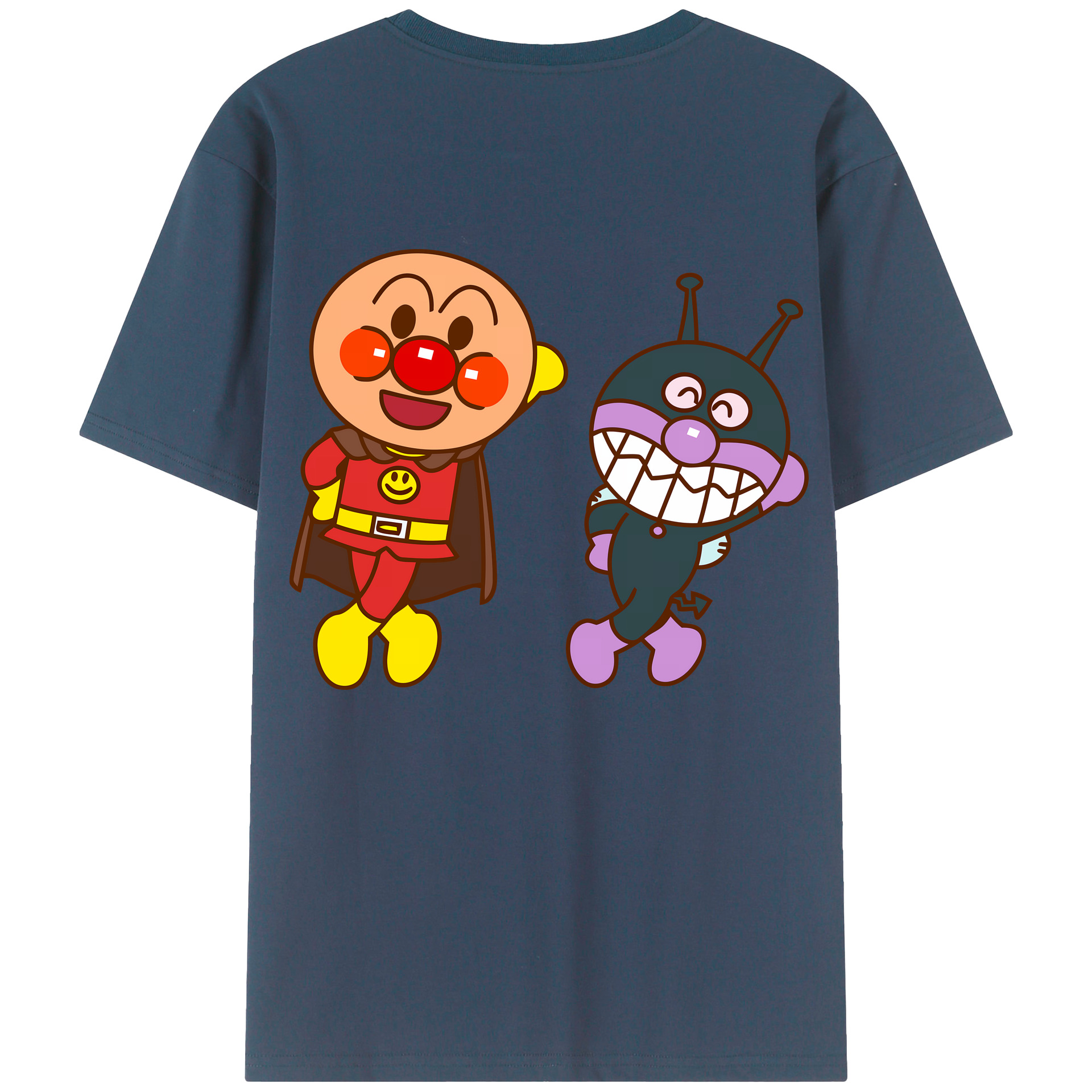 （画像用） アンパンマン Anpanman レディース半袖Tシャツ(バックプリント)