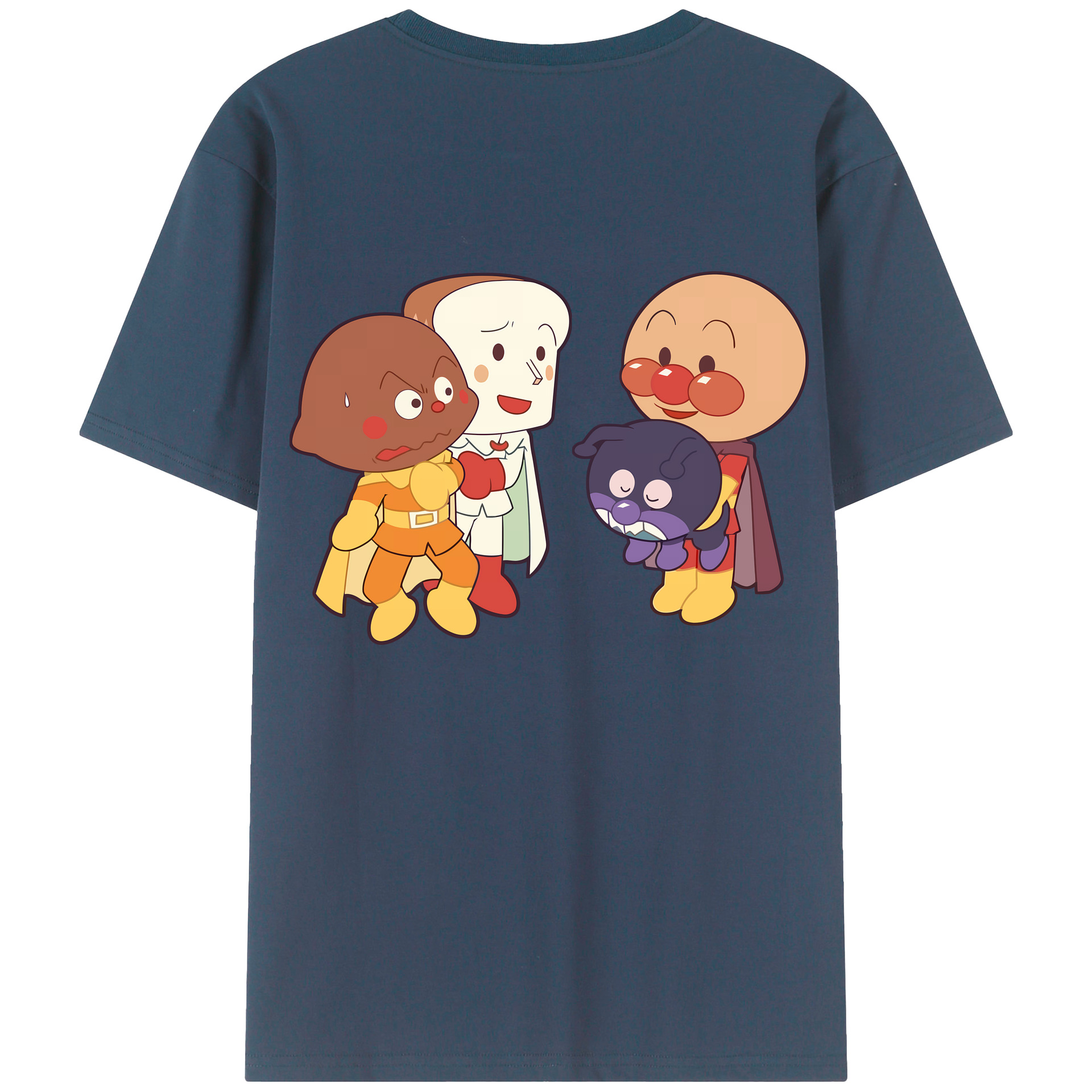 （画像用） アンパンマン Anpanman レディース半袖Tシャツ(バックプリント)