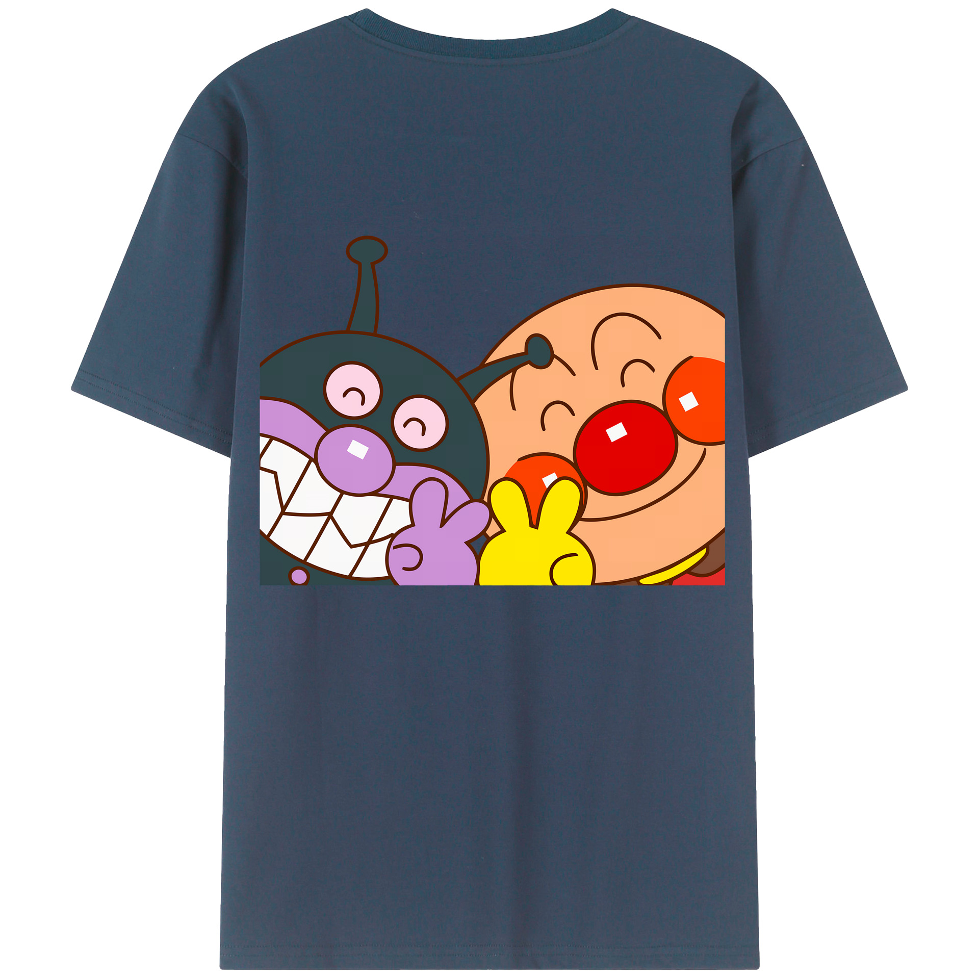 （画像用） アンパンマン Anpanman レディース半袖Tシャツ(バックプリント)