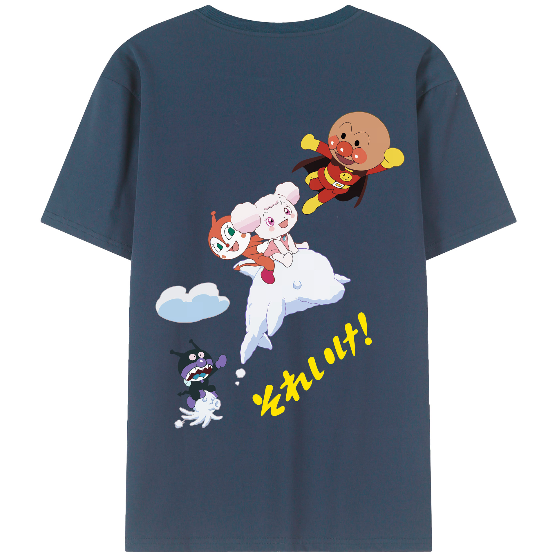 （画像用） アンパンマン Anpanman レディース半袖Tシャツ(バックプリント)
