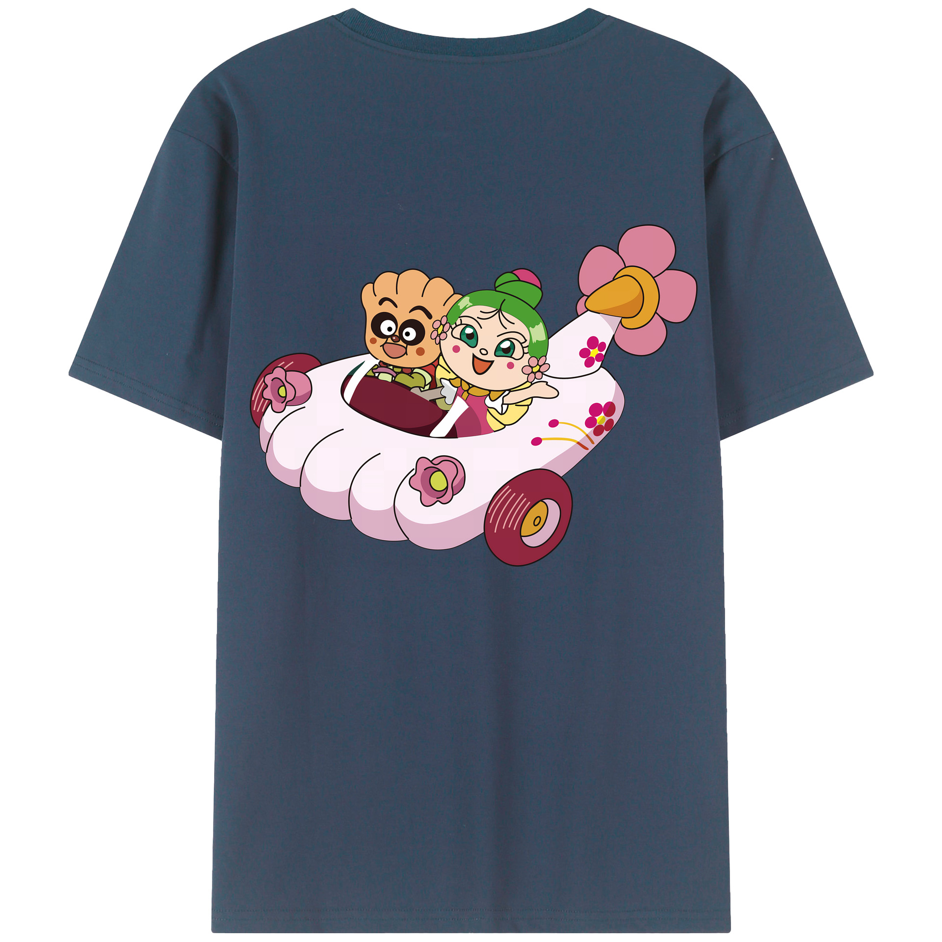 （画像用） アンパンマン Anpanman レディース半袖Tシャツ(バックプリント)