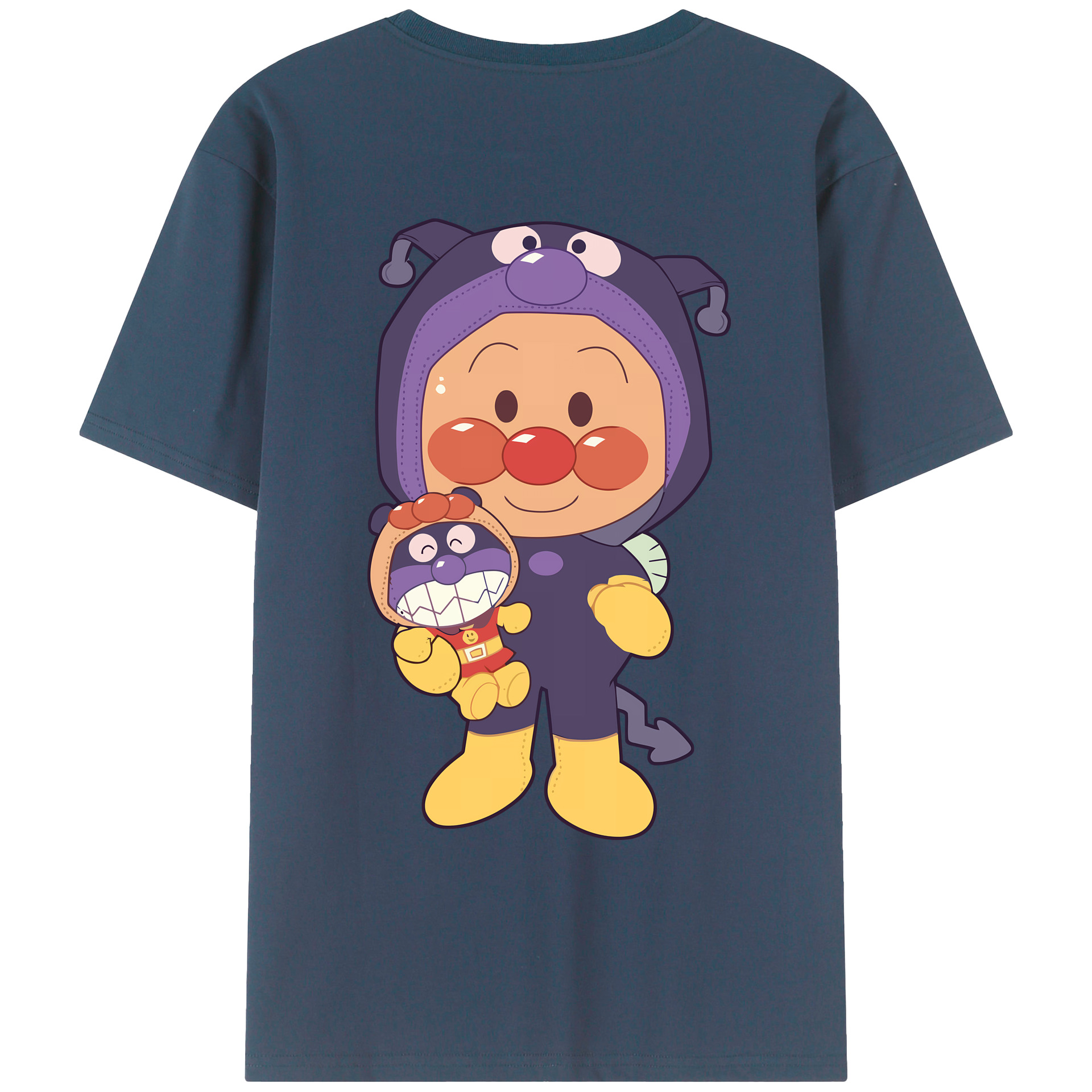 アンパンマン Anpanman レディース半袖Tシャツ(バックプリント)
