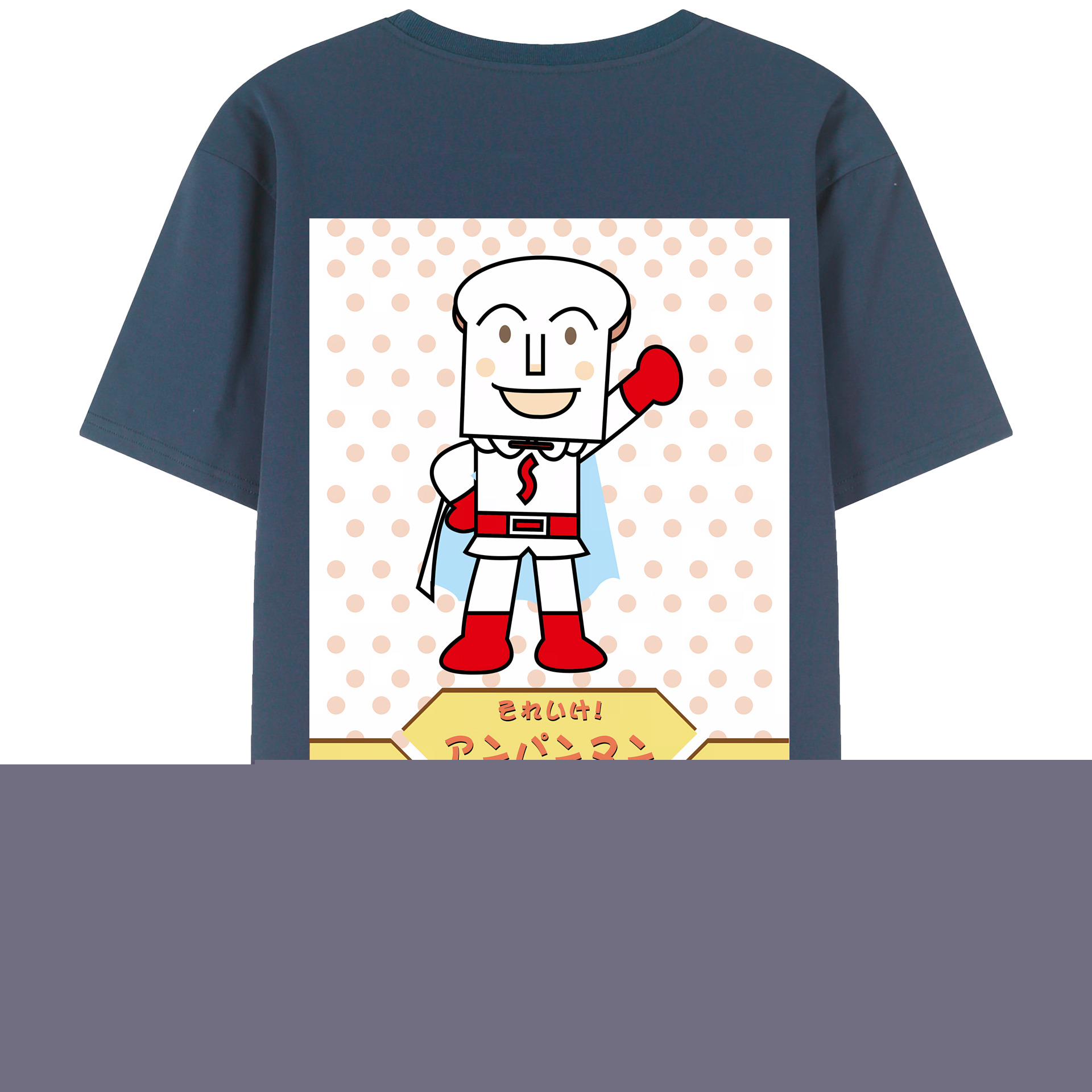 （画像用） アンパンマン Anpanman レディース半袖Tシャツ(バックプリント)