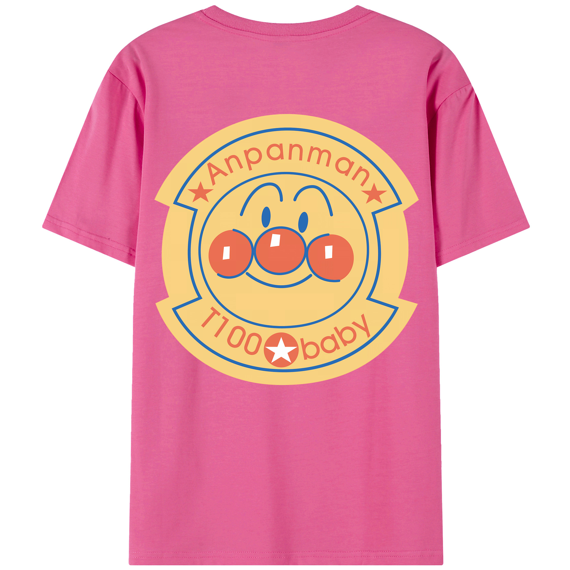 （画像用） アンパンマン Anpanman レディース半袖Tシャツ(バックプリント)
