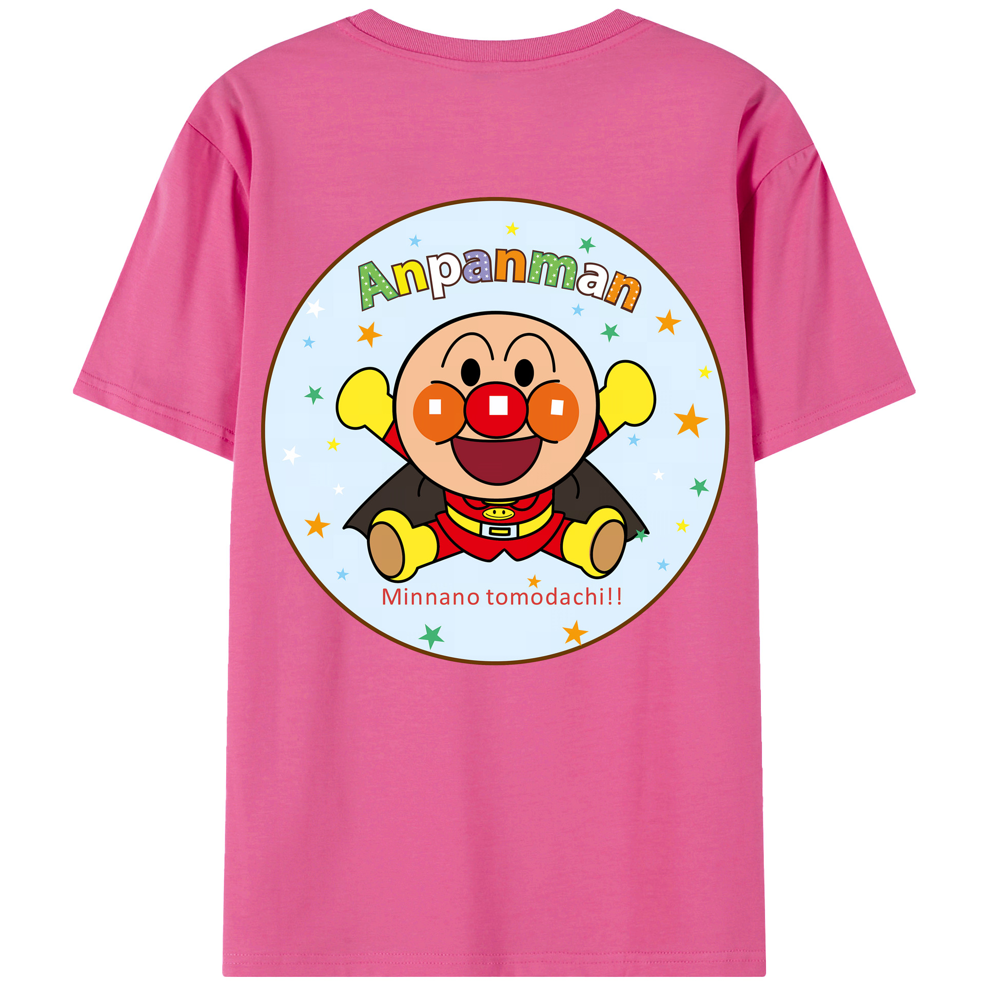 （画像用） アンパンマン Anpanman レディース半袖Tシャツ(バックプリント)