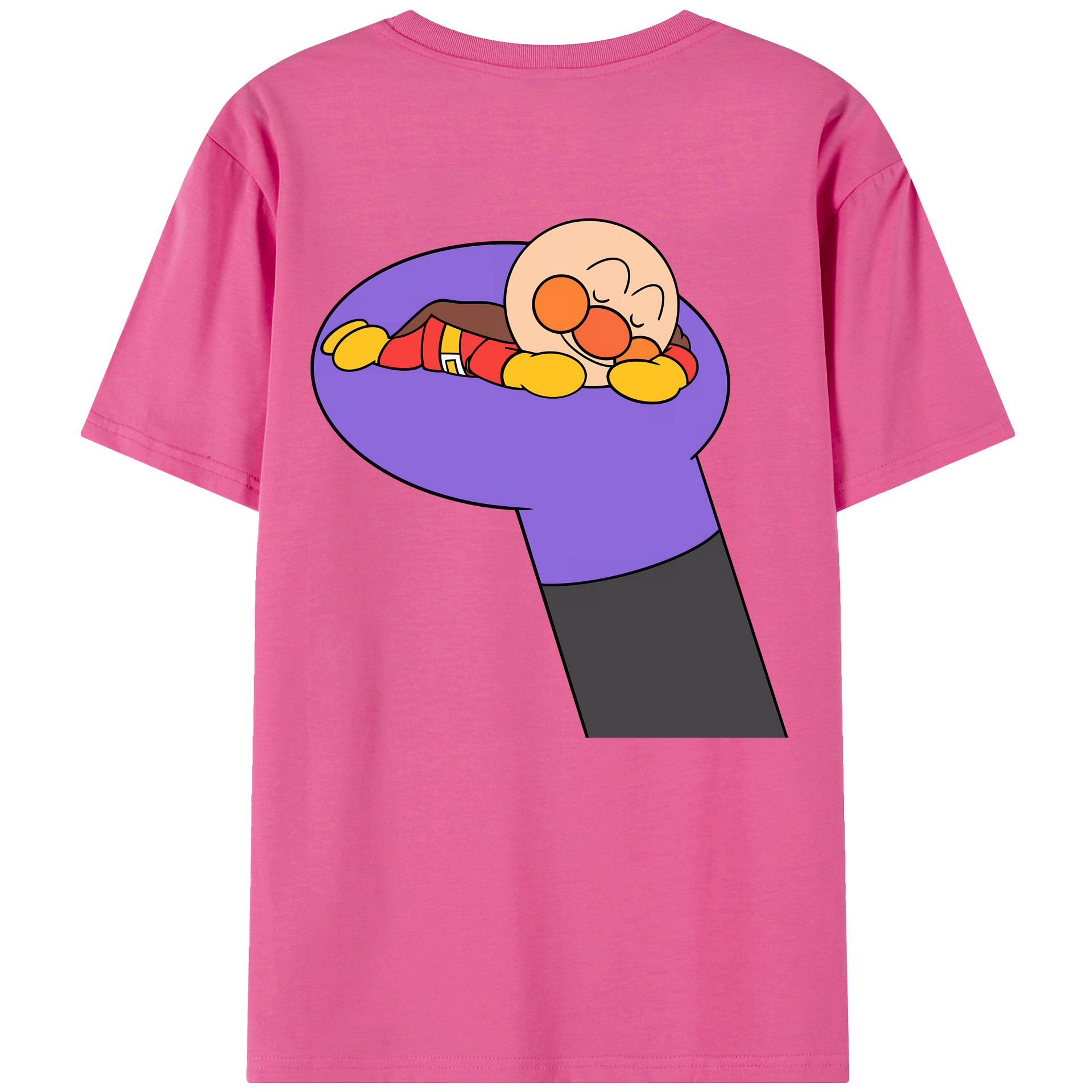 （画像用） アンパンマン Anpanman レディース半袖Tシャツ(バックプリント)