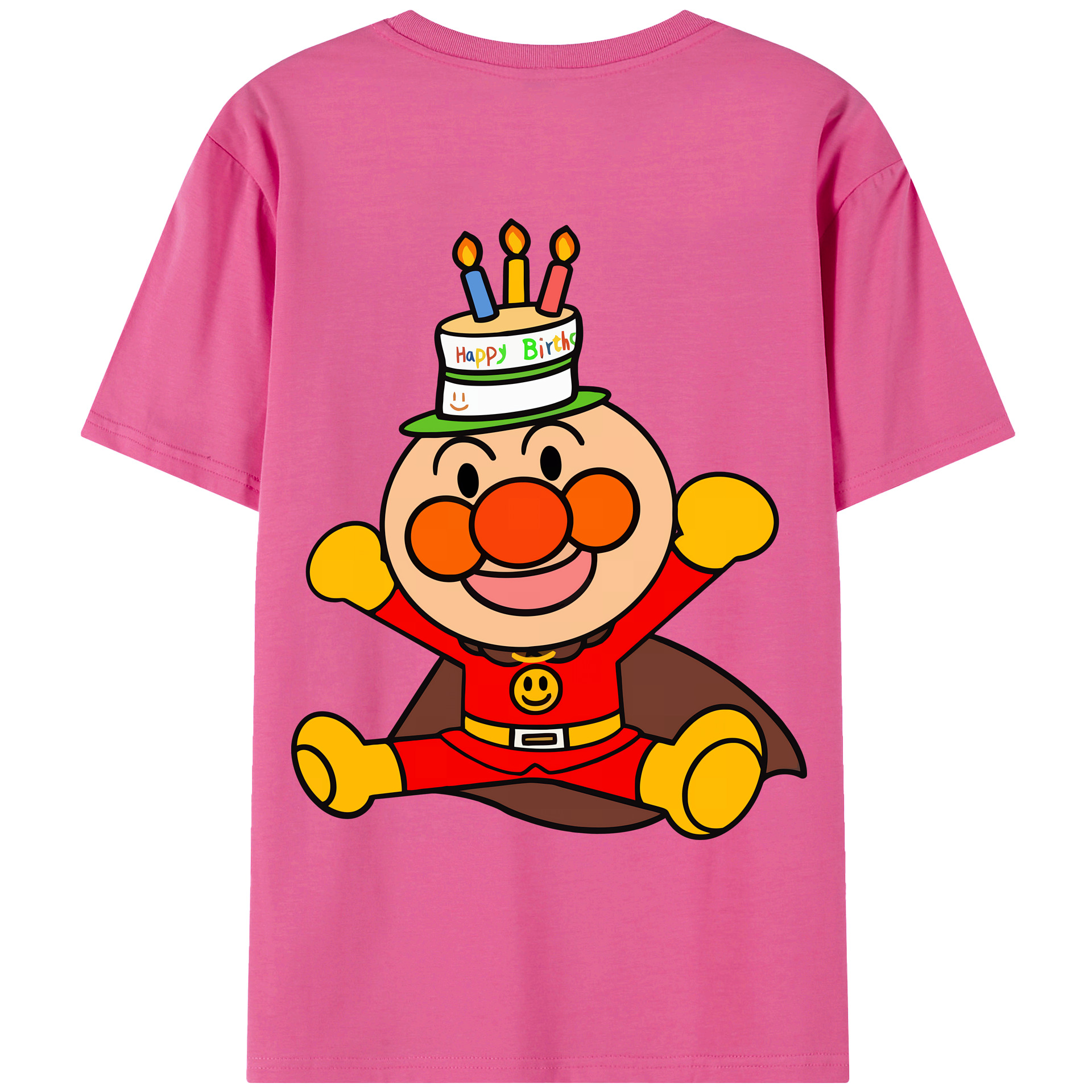 （画像用） アンパンマン Anpanman レディース半袖Tシャツ(バックプリント)