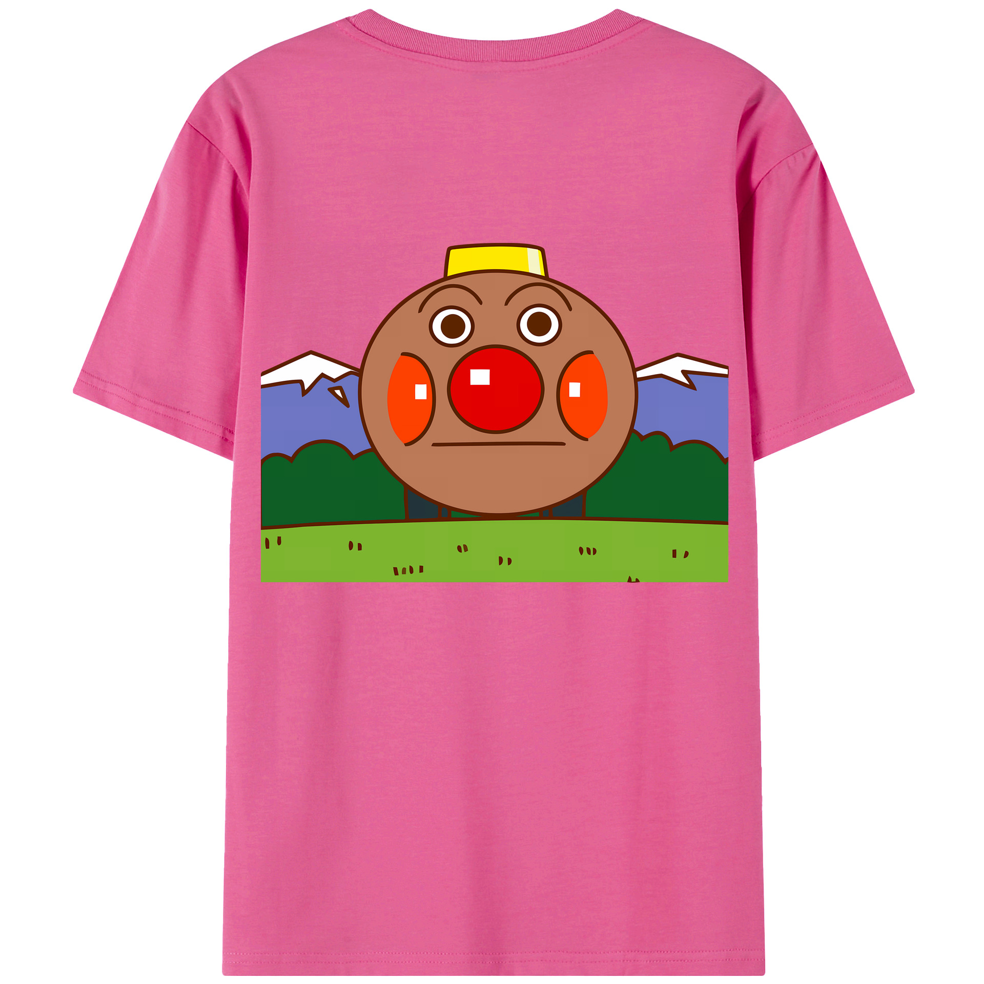 （画像用） アンパンマン Anpanman レディース半袖Tシャツ(バックプリント)