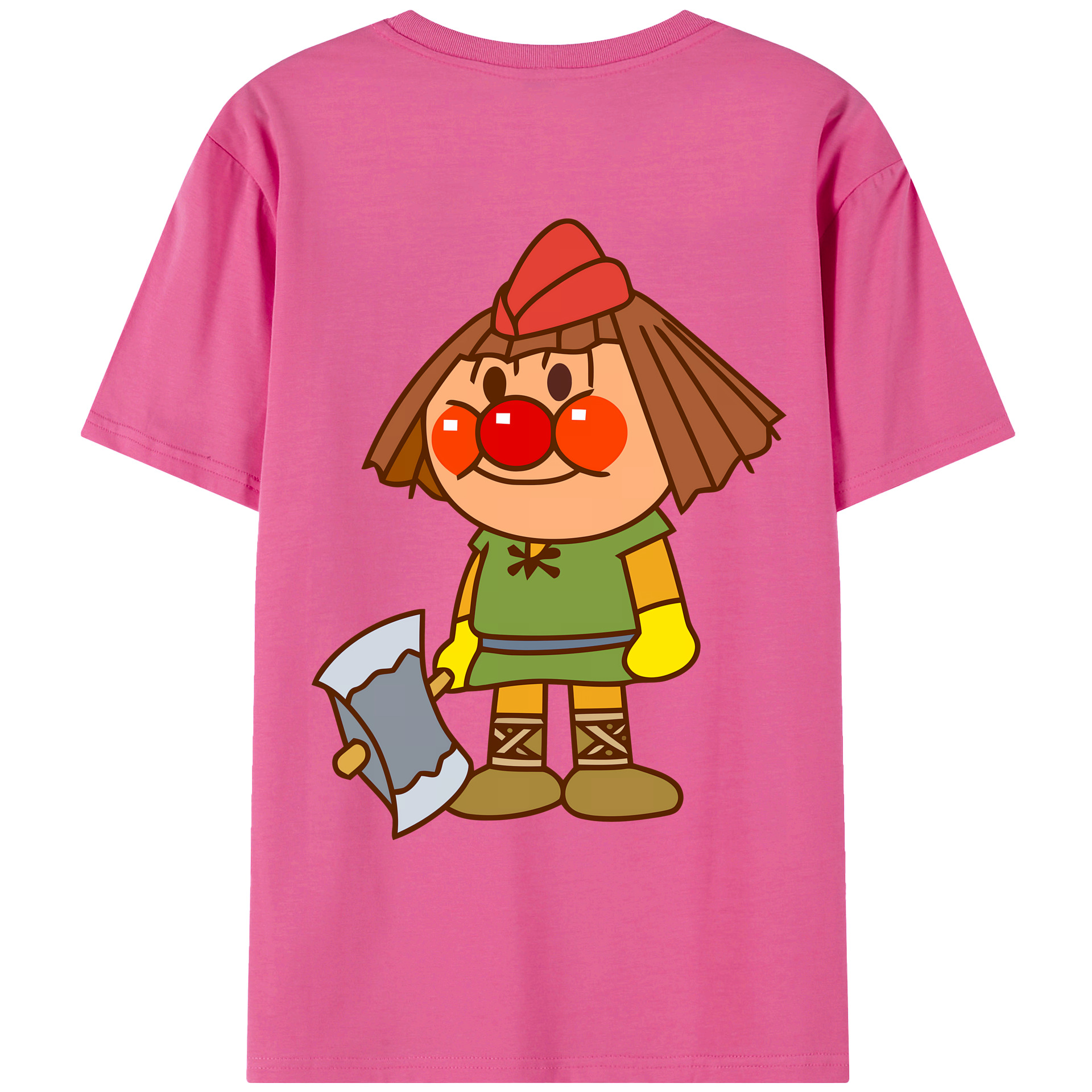 （画像用） アンパンマン Anpanman レディース半袖Tシャツ(バックプリント)