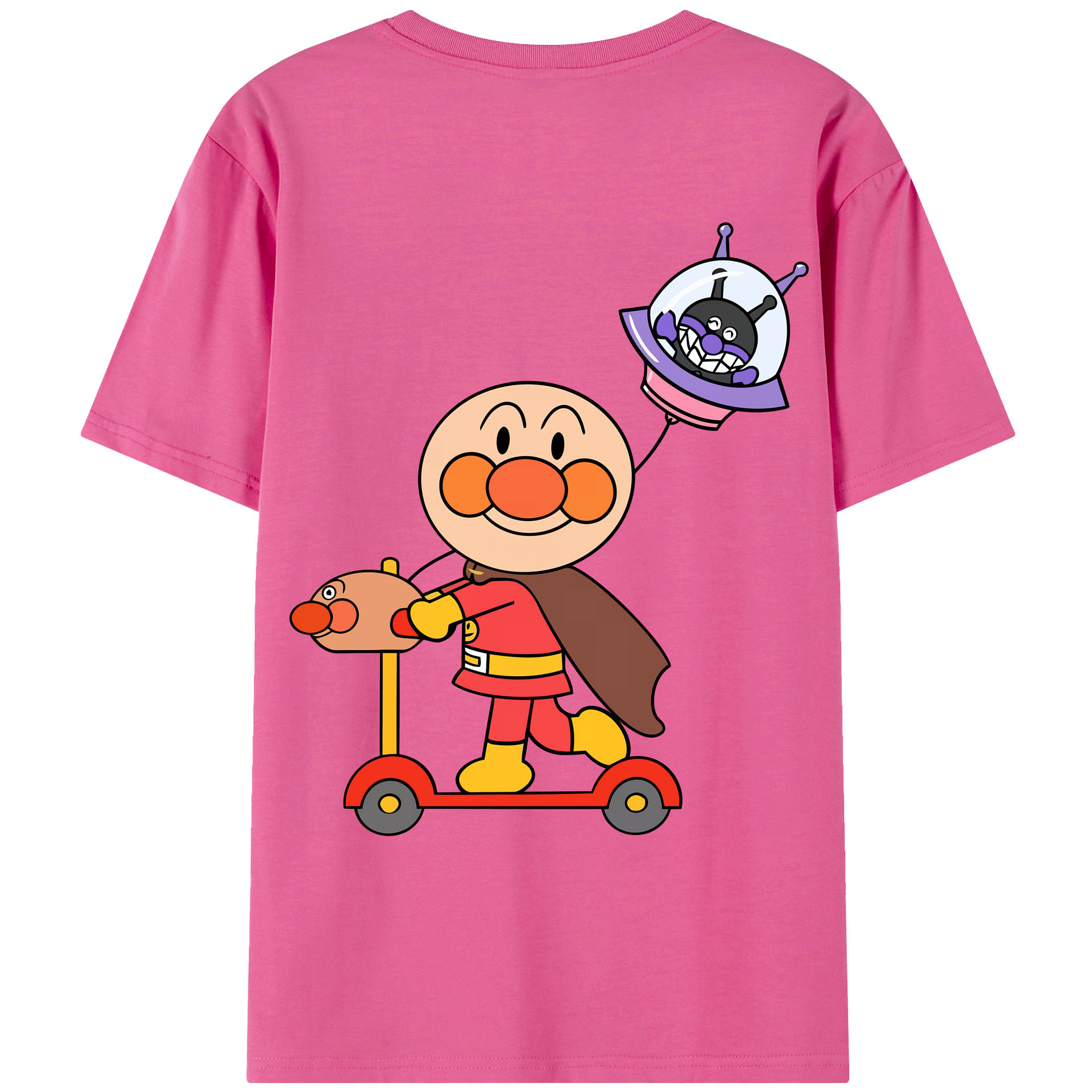 （画像用） アンパンマン Anpanman レディース半袖Tシャツ(バックプリント)