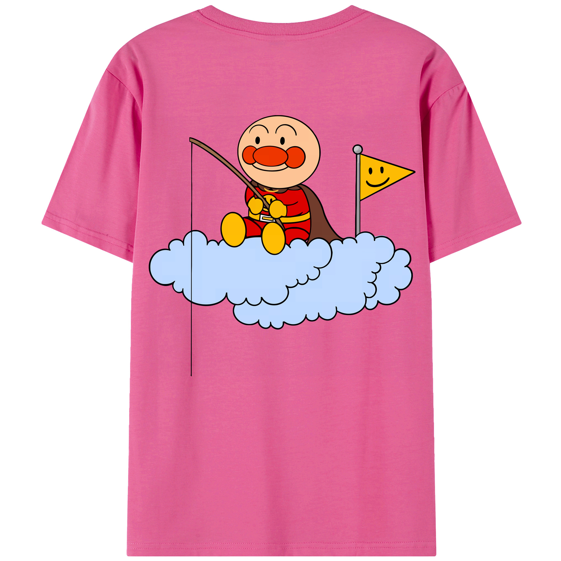 （画像用） アンパンマン Anpanman レディース半袖Tシャツ(バックプリント)
