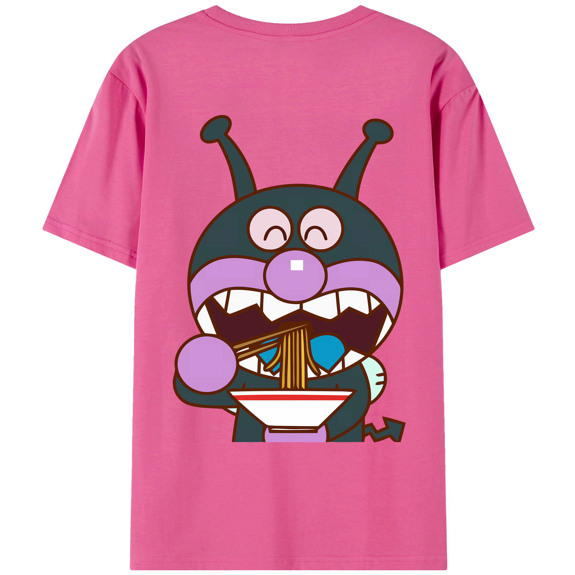 （画像用） アンパンマン Anpanman レディース半袖Tシャツ(バックプリント)
