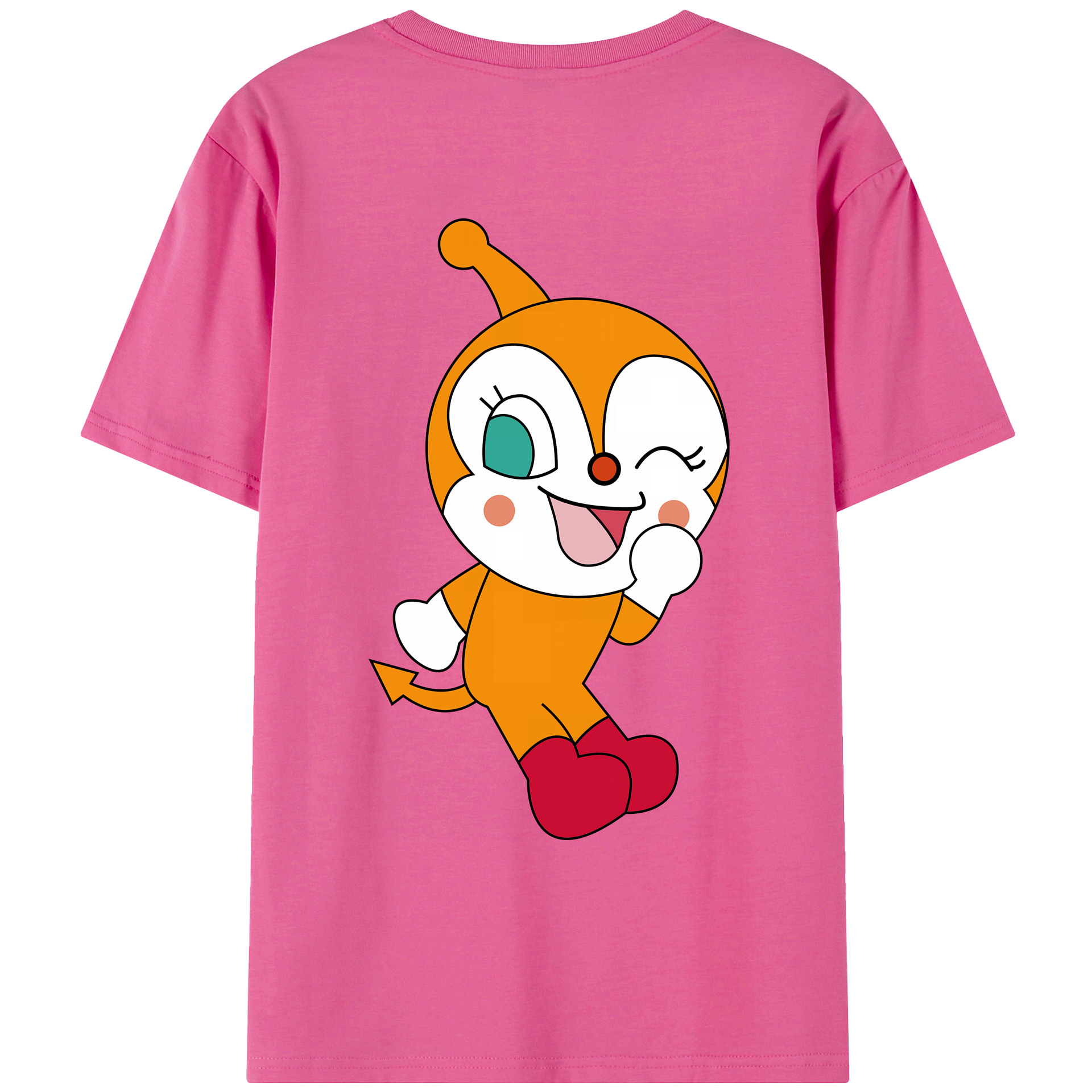 （画像用） アンパンマン Anpanman レディース半袖Tシャツ(バックプリント)