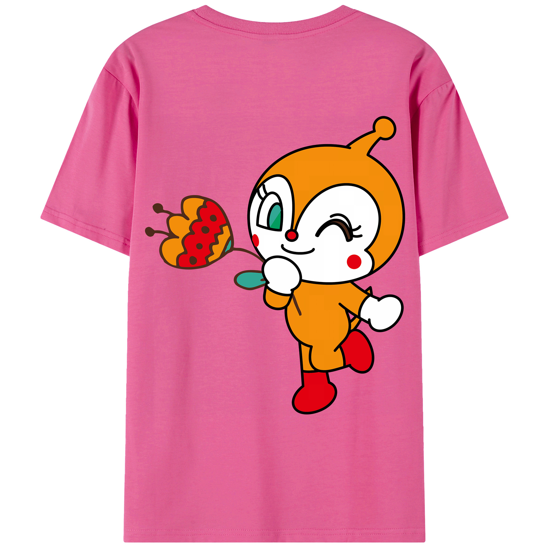 （画像用） アンパンマン Anpanman レディース半袖Tシャツ(バックプリント)