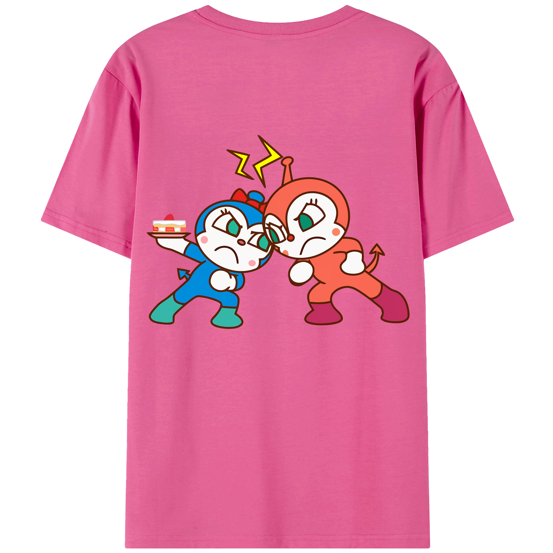 （画像用） アンパンマン Anpanman レディース半袖Tシャツ(バックプリント)