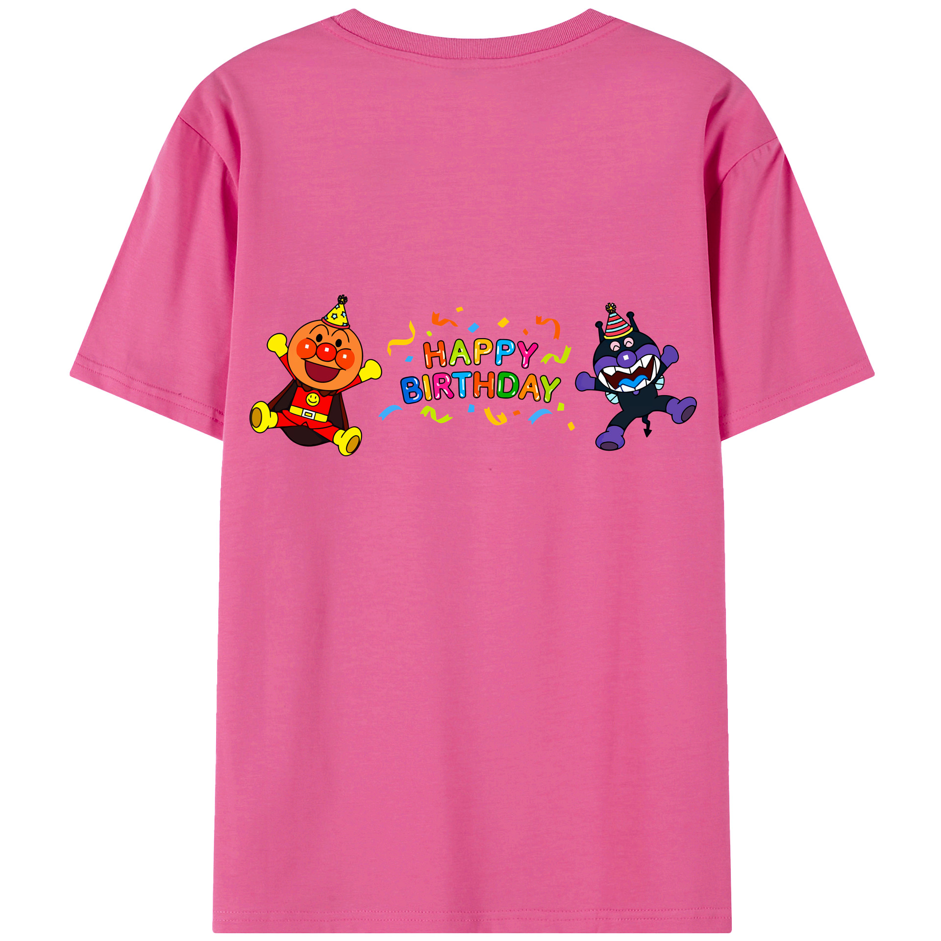 （画像用） アンパンマン Anpanman レディース半袖Tシャツ(バックプリント)