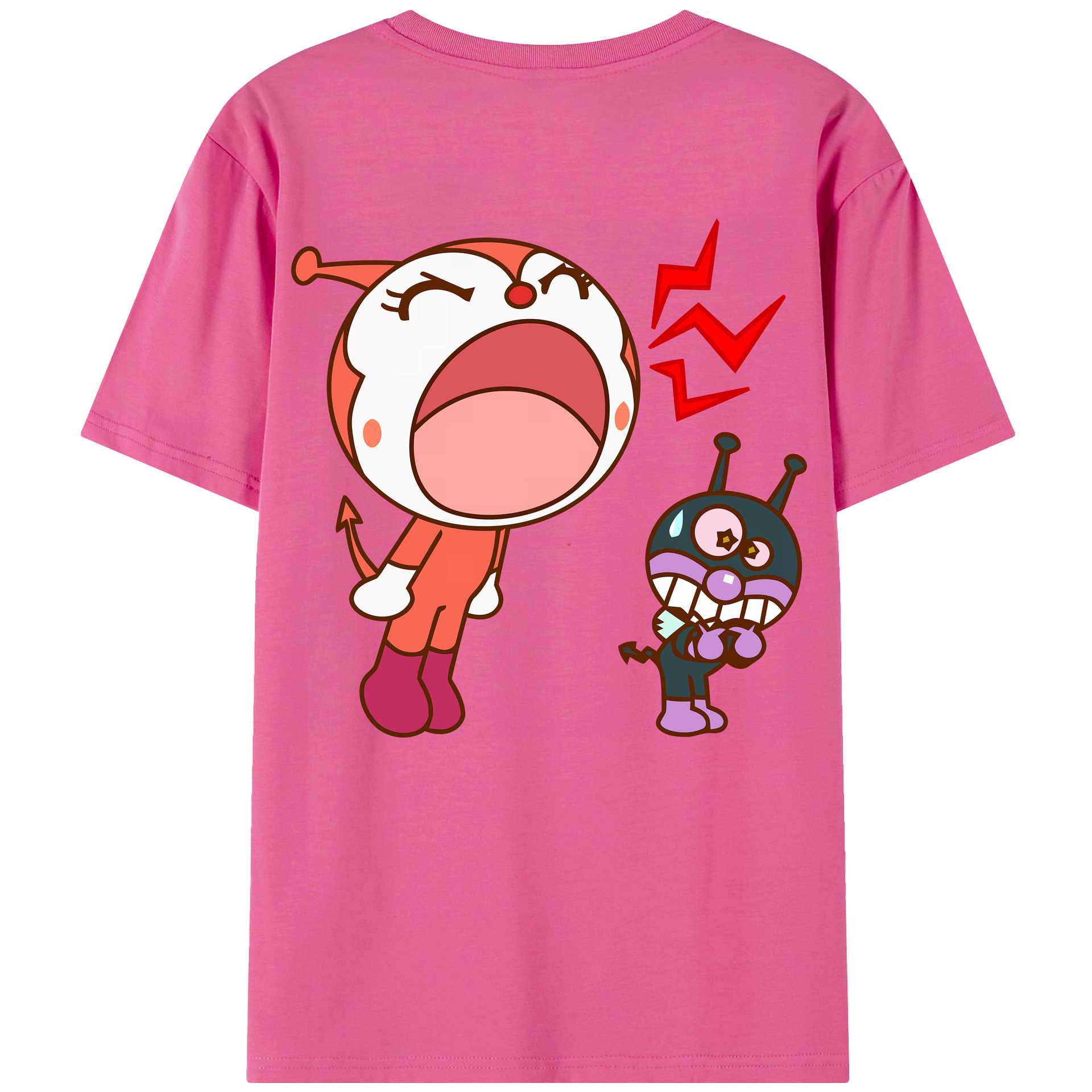 （画像用） アンパンマン Anpanman レディース半袖Tシャツ(バックプリント)
