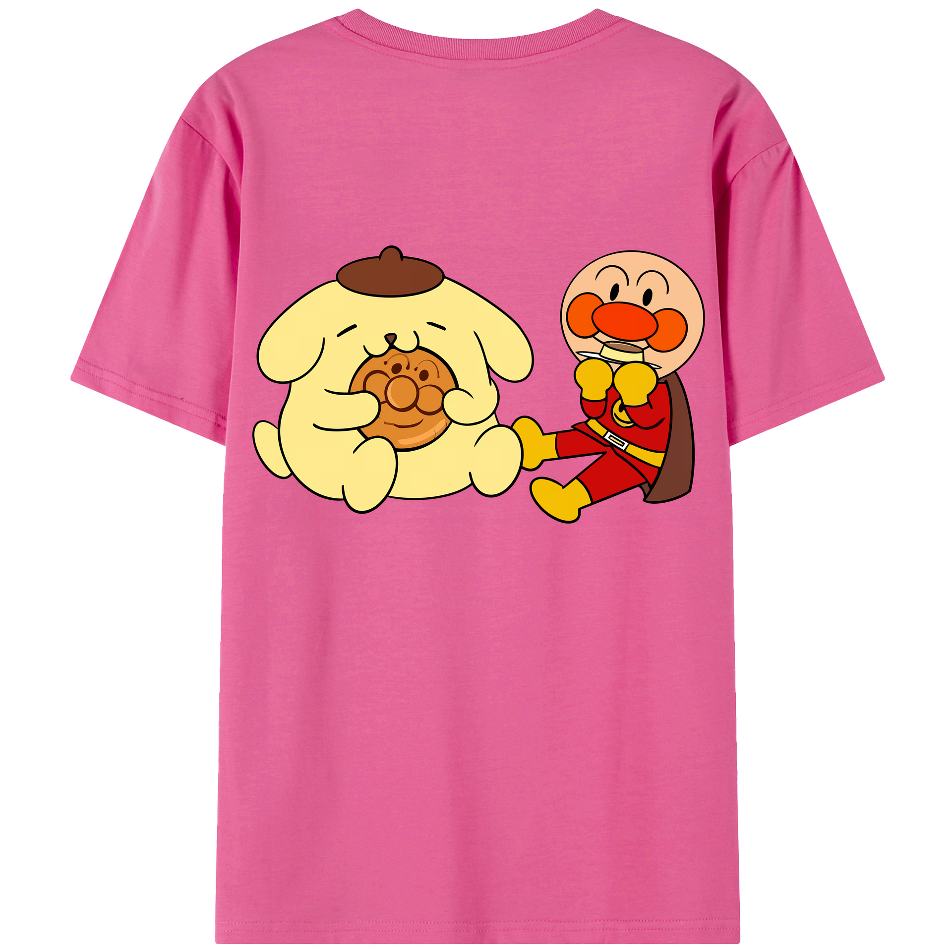 （画像用） アンパンマン Anpanman レディース半袖Tシャツ(バックプリント)