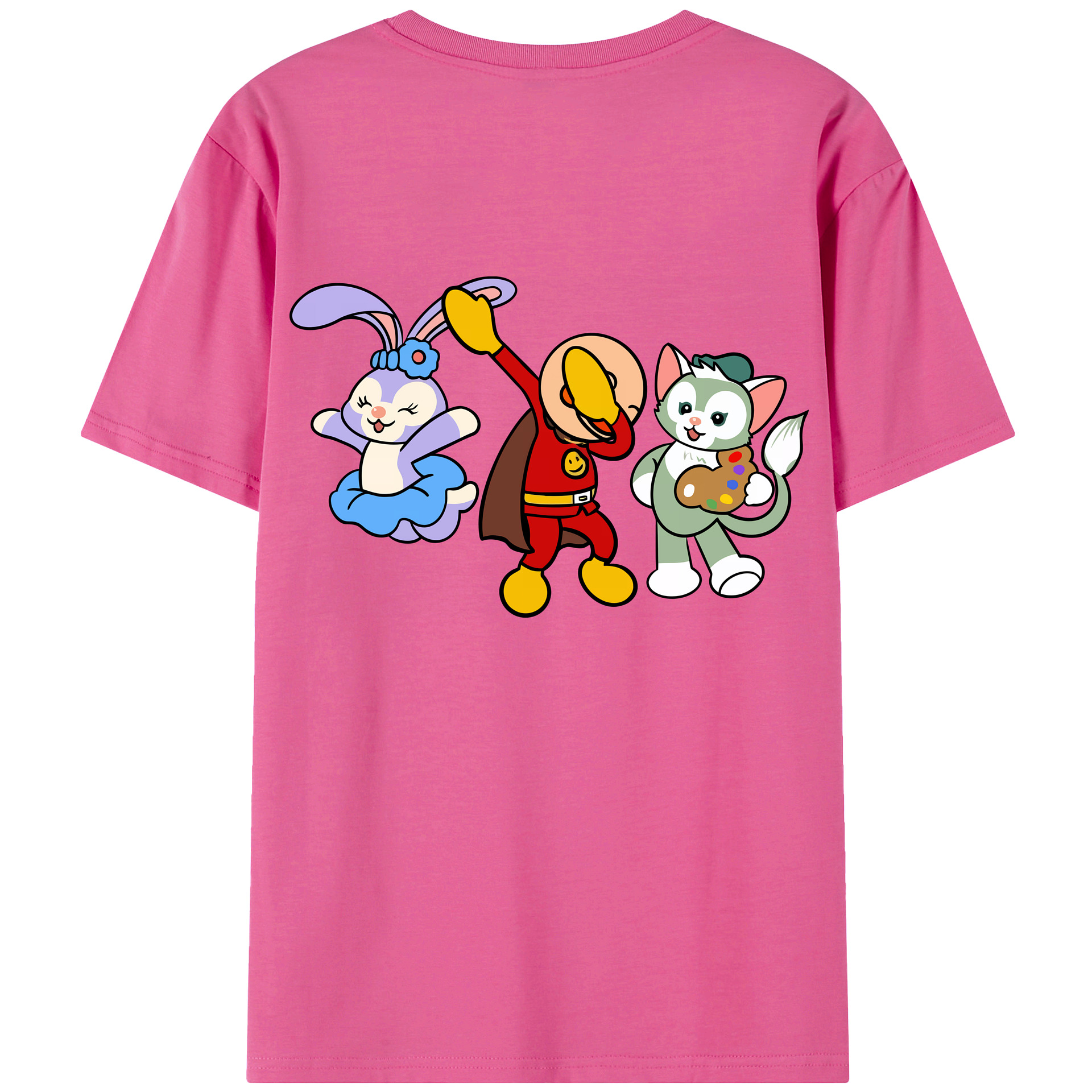 （画像用） アンパンマン Anpanman レディース半袖Tシャツ(バックプリント)
