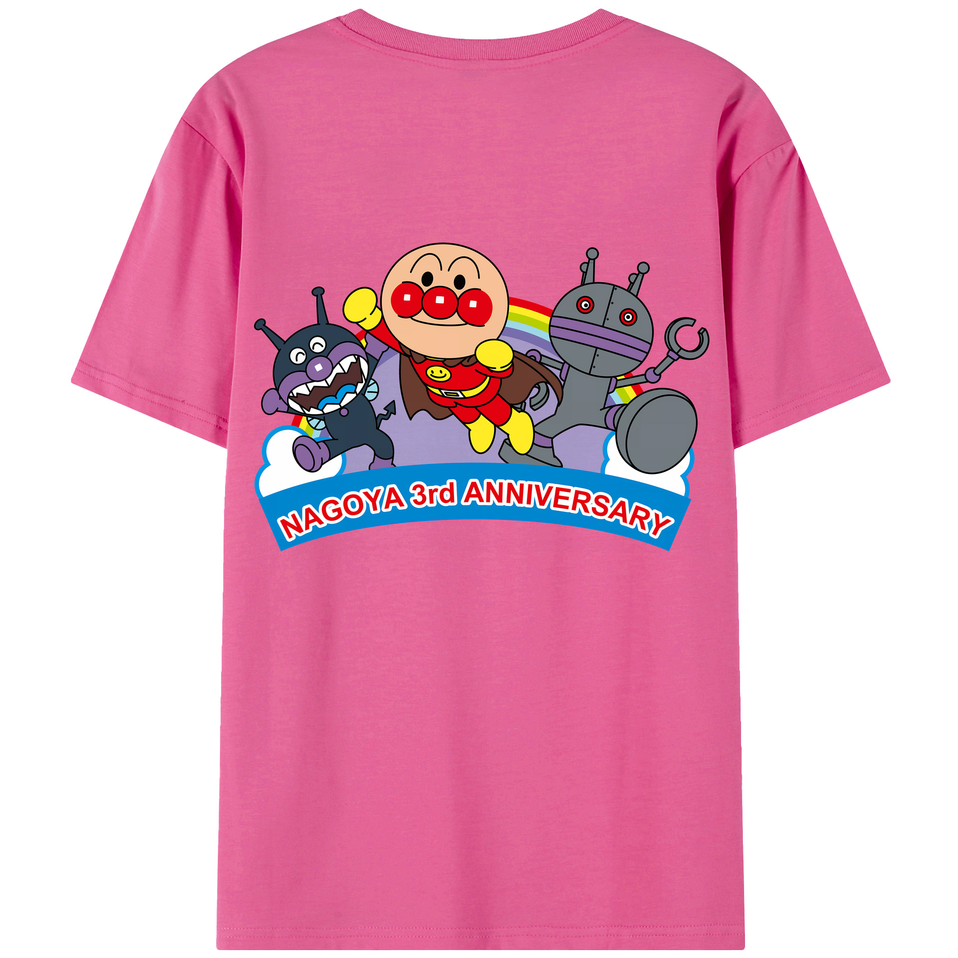 （画像用） アンパンマン Anpanman レディース半袖Tシャツ(バックプリント)
