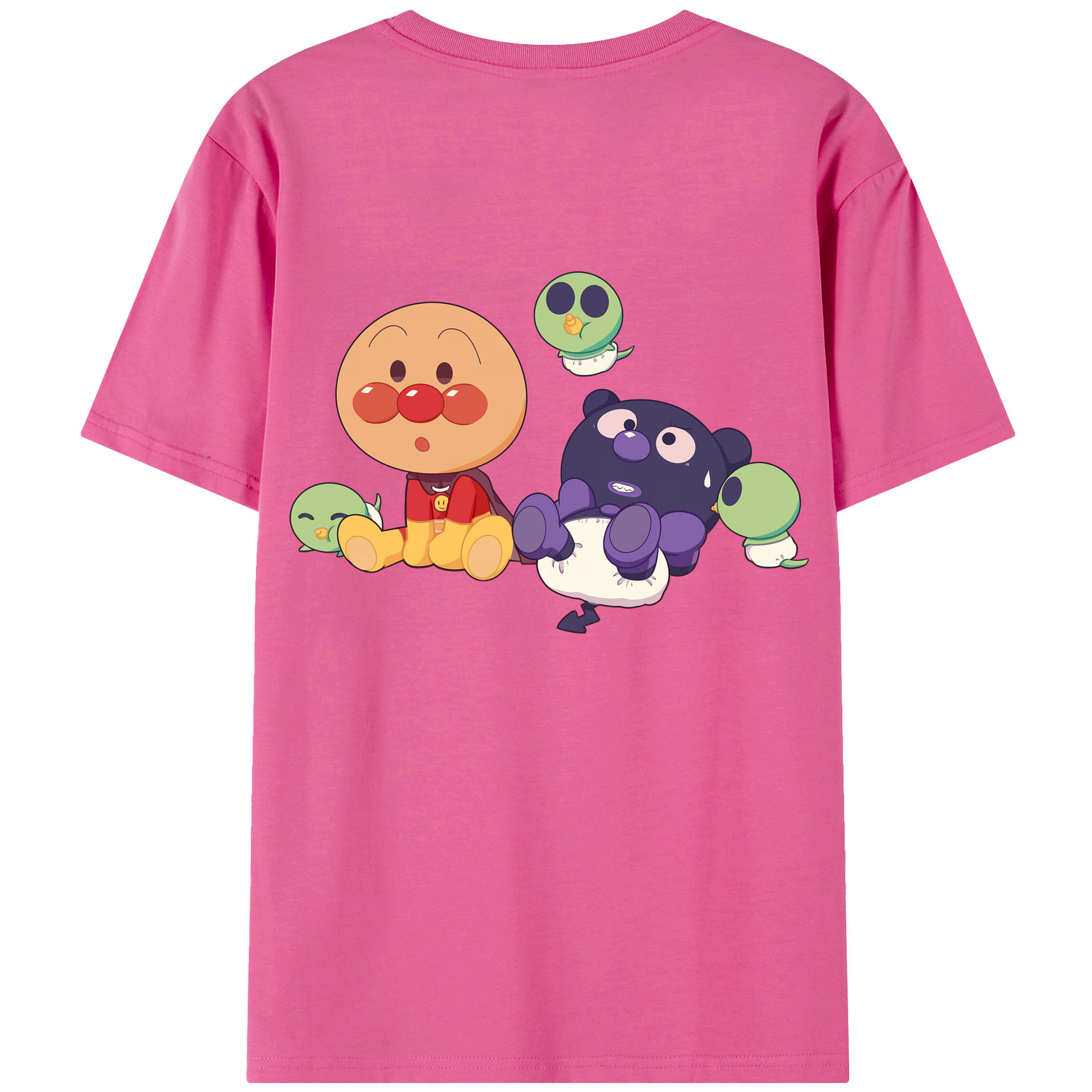 アンパンマン Anpanman レディース半袖Tシャツ(バックプリント)
