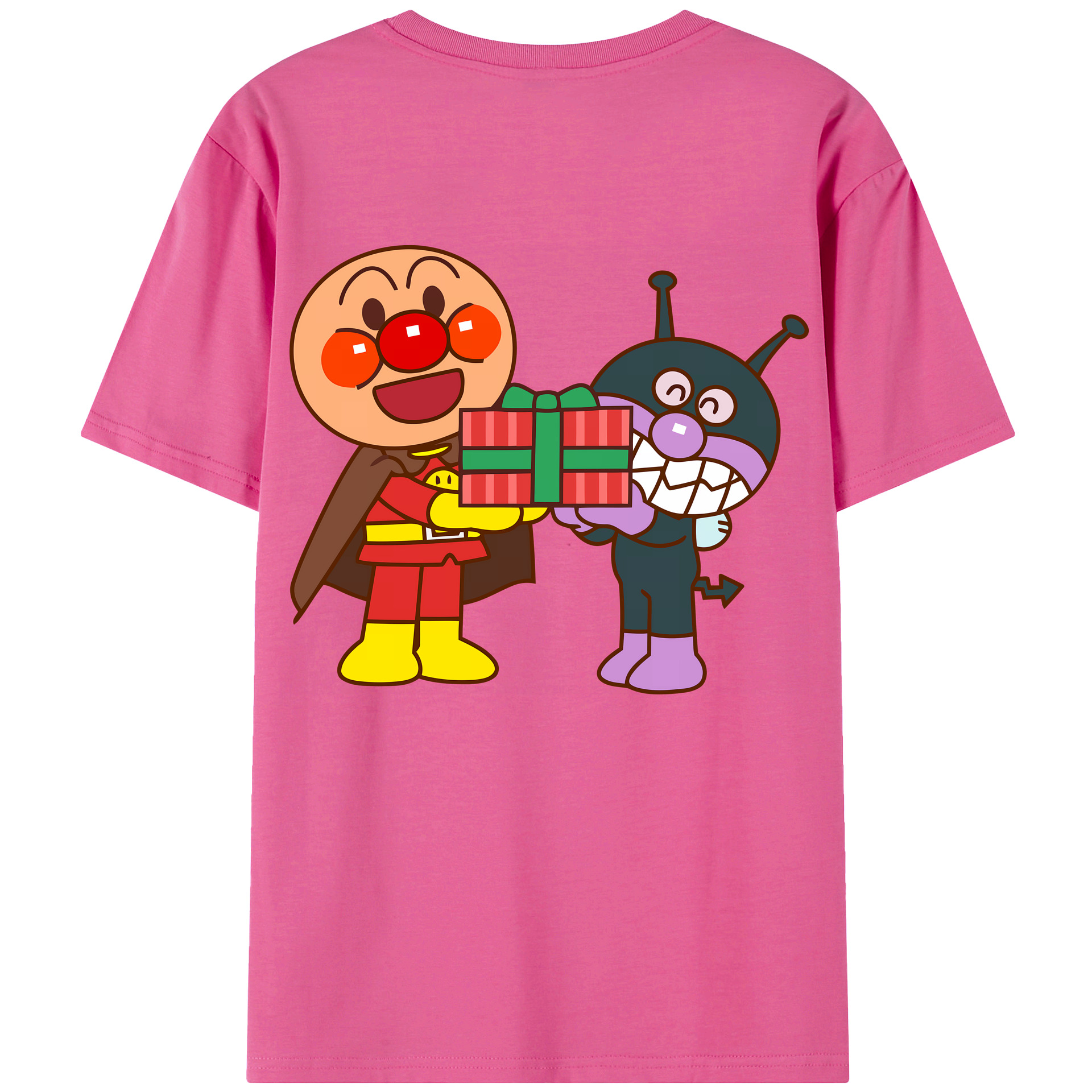 （画像用） アンパンマン Anpanman レディース半袖Tシャツ(バックプリント)