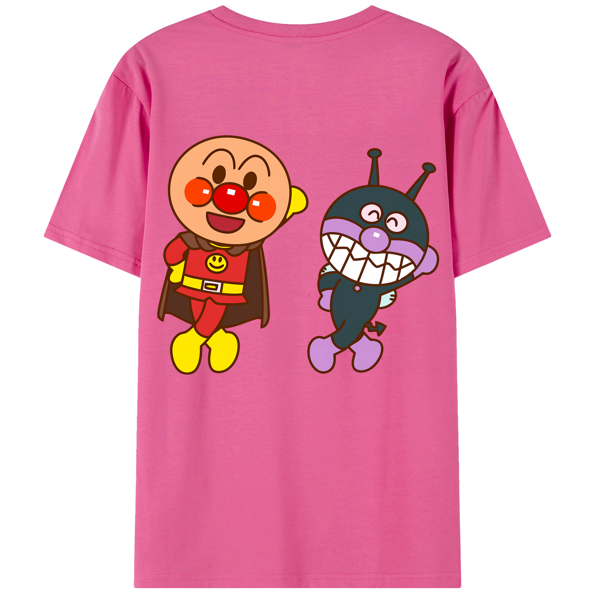 （画像用） アンパンマン Anpanman レディース半袖Tシャツ(バックプリント)
