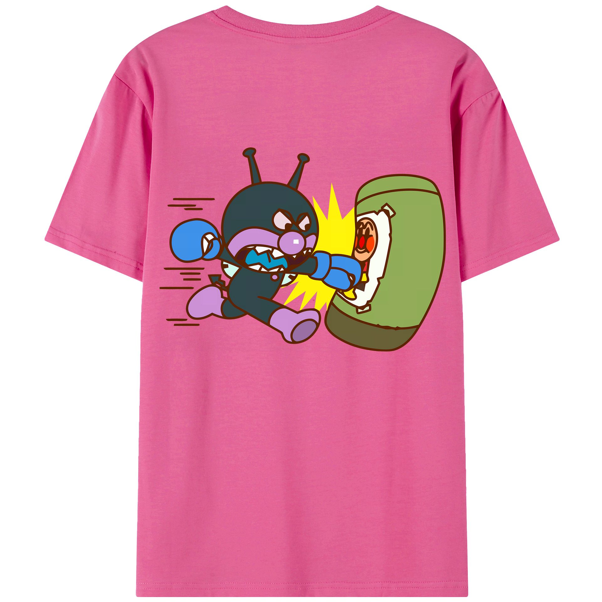 （画像用） アンパンマン Anpanman レディース半袖Tシャツ(バックプリント)
